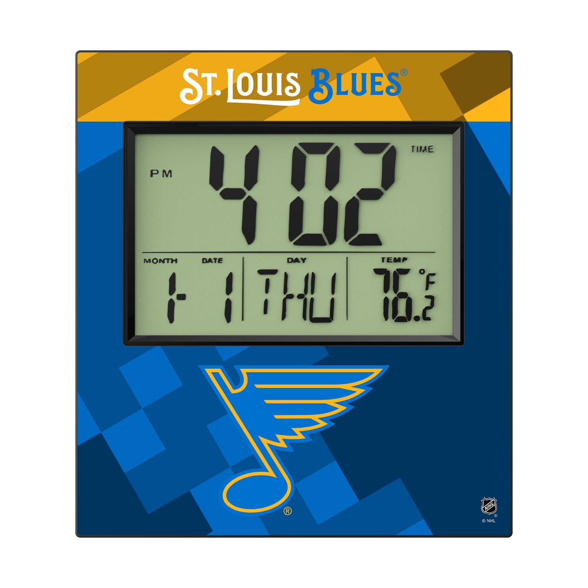 St. Louis Blues Color Block Wall Clock