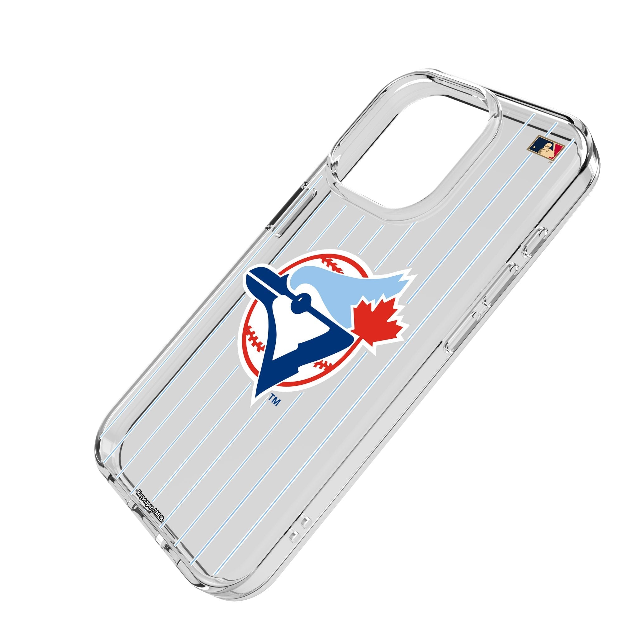 Toronto Blue Jays 1977-1988 - Cooperstown Collection Pinstripe Clear Phone Case for Apple iPhone - Sports Gifts, Sports Memorabilia, Sports Collectibles, Fan Shop