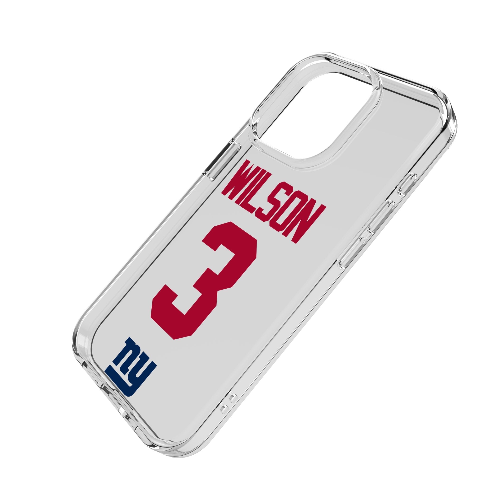 Russell Wilson New York Giants 3 Game Tactic Clear Phone Case for Apple iPhone - Sports Gifts, Sports Memorabilia, Sports Collectibles, Fan Shop