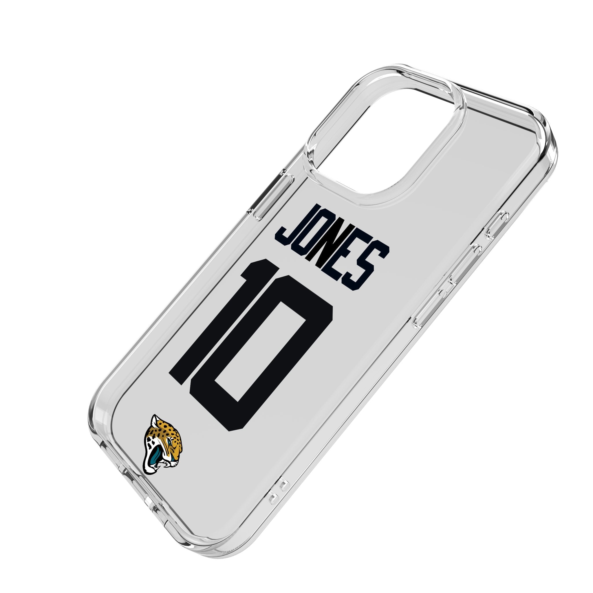 Mac Jones Jacksonville Jaguars 10 Game Tactic Clear Phone Case for Apple iPhone - Sports Gifts, Sports Memorabilia, Sports Collectibles, Fan Shop
