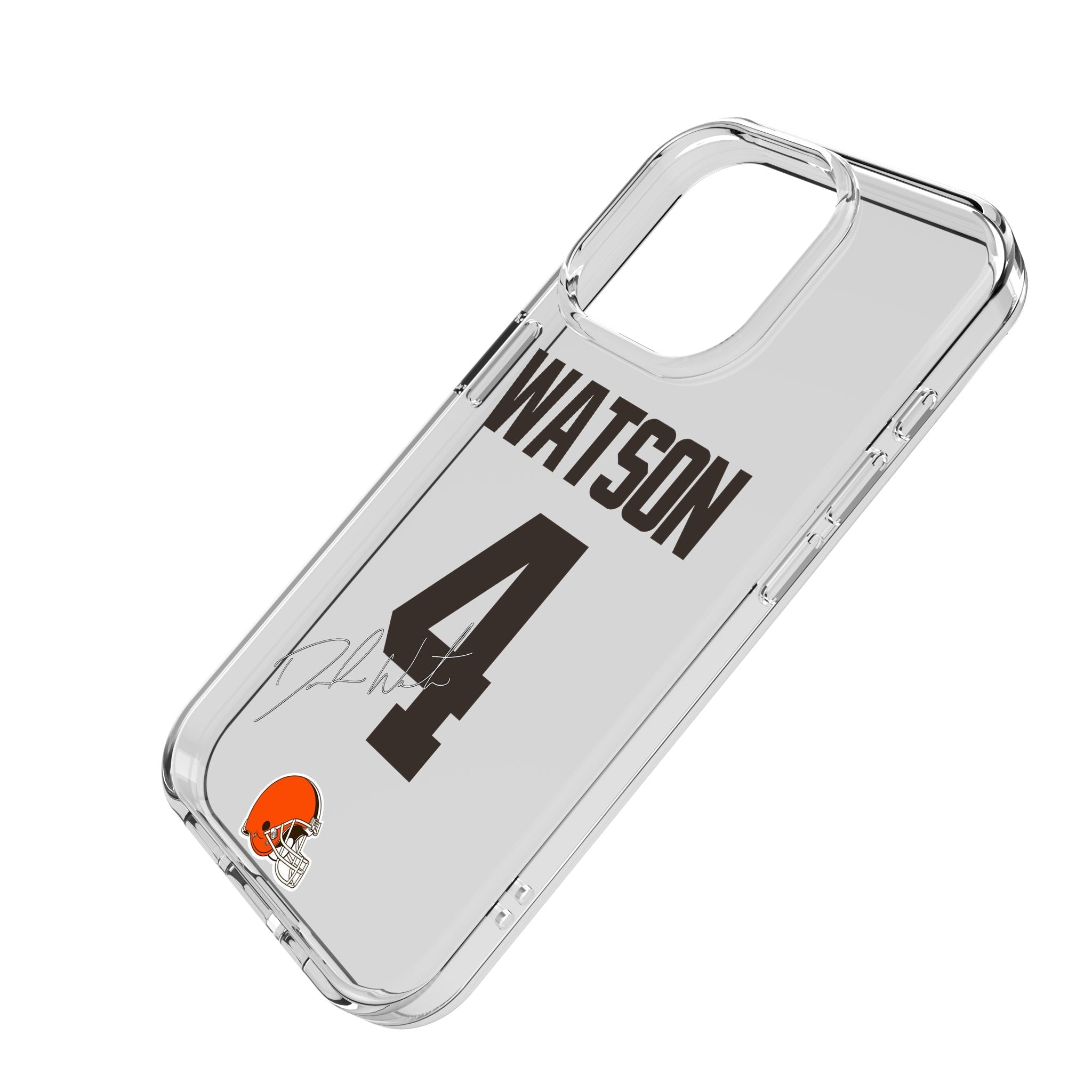 Deshaun Watson Cleveland Browns 4 Game Tactic Clear Phone Case for Apple iPhone - Sports Gifts, Sports Memorabilia, Sports Collectibles, Fan Shop