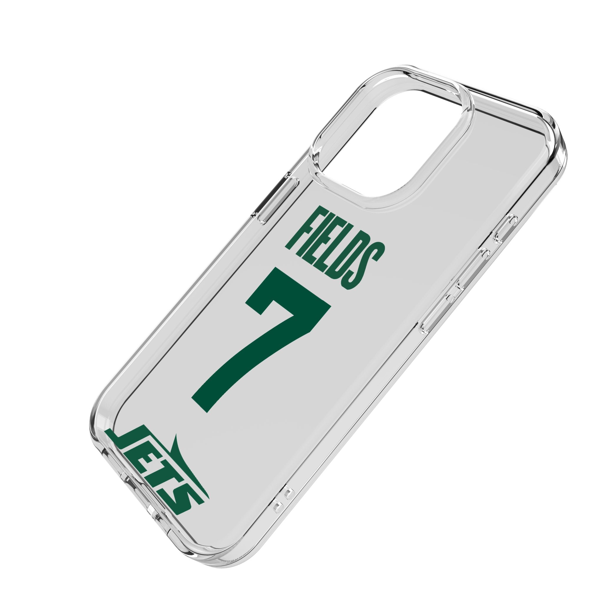 Justin Fields New York Jets 7 Game Tactic Clear Phone Case for Apple iPhone - Sports Gifts, Sports Memorabilia, Sports Collectibles, Fan Shop