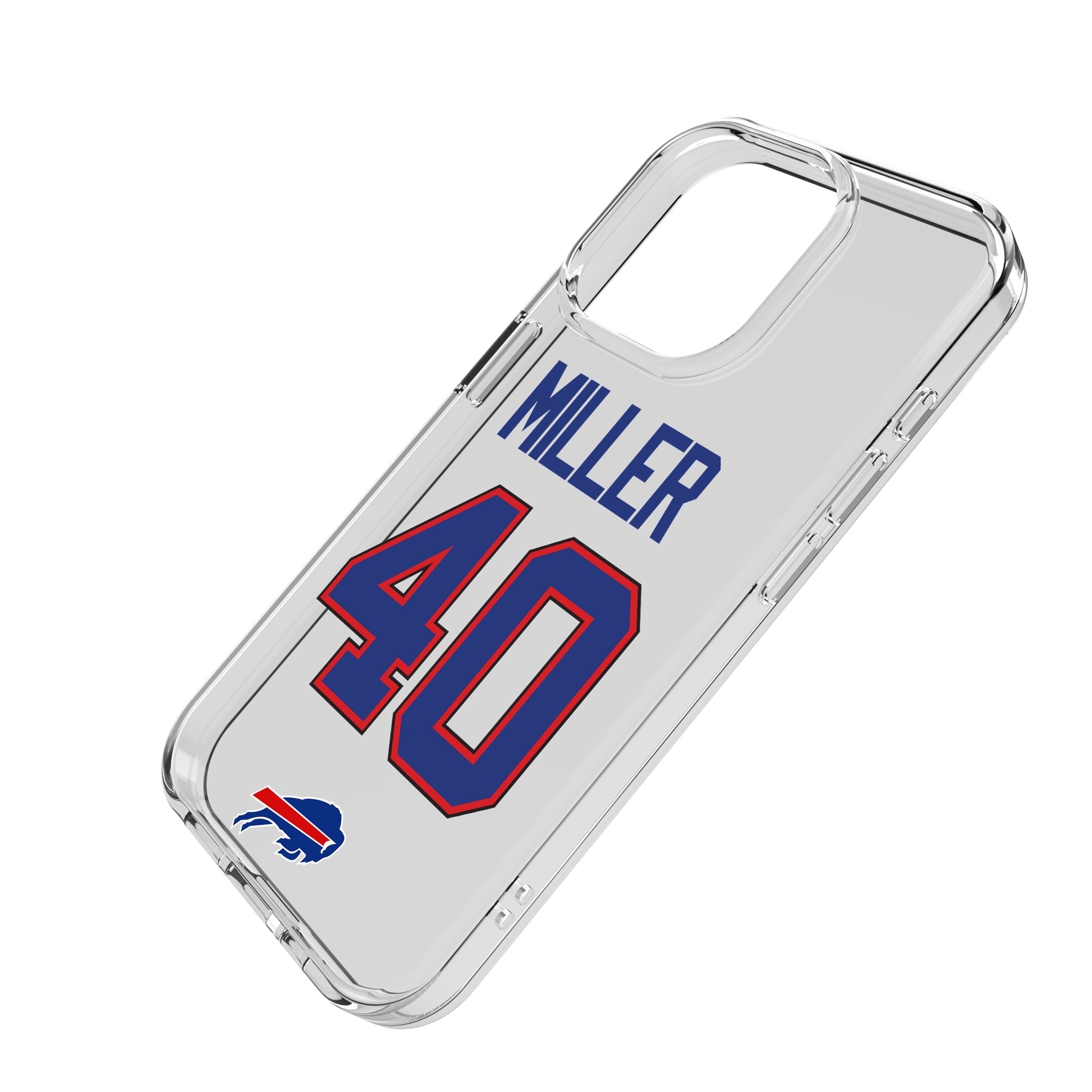 Von Miller Buffalo Bills 40 Game Tactic Clear Phone Case for Apple iPhone - Sports Gifts, Sports Memorabilia, Sports Collectibles, Fan Shop