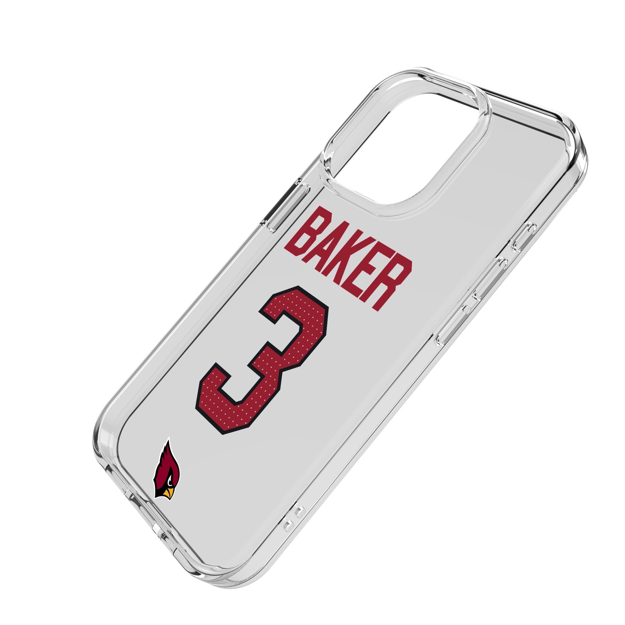 Budda Baker Arizona Cardinals 3 Game Tactic Clear Phone Case for Apple iPhone - Sports Gifts, Sports Memorabilia, Sports Collectibles, Fan Shop