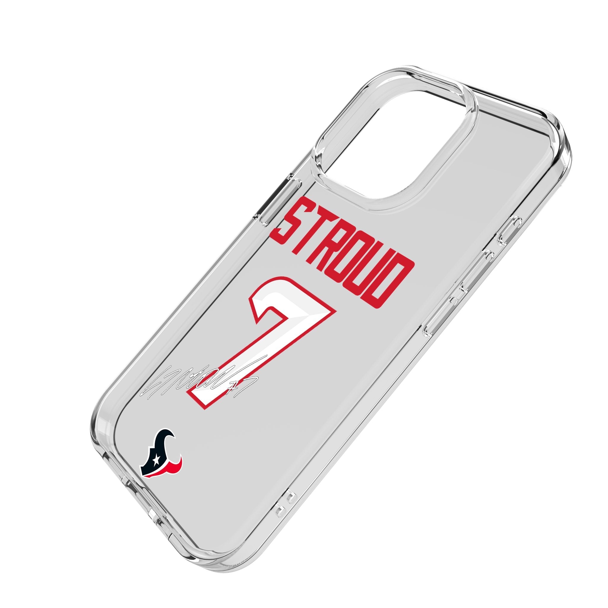 C.J. Stroud Houston Texans 7 Game Tactic Clear Phone Case for Apple iPhone - Sports Gifts, Sports Memorabilia, Sports Collectibles, Fan Shop