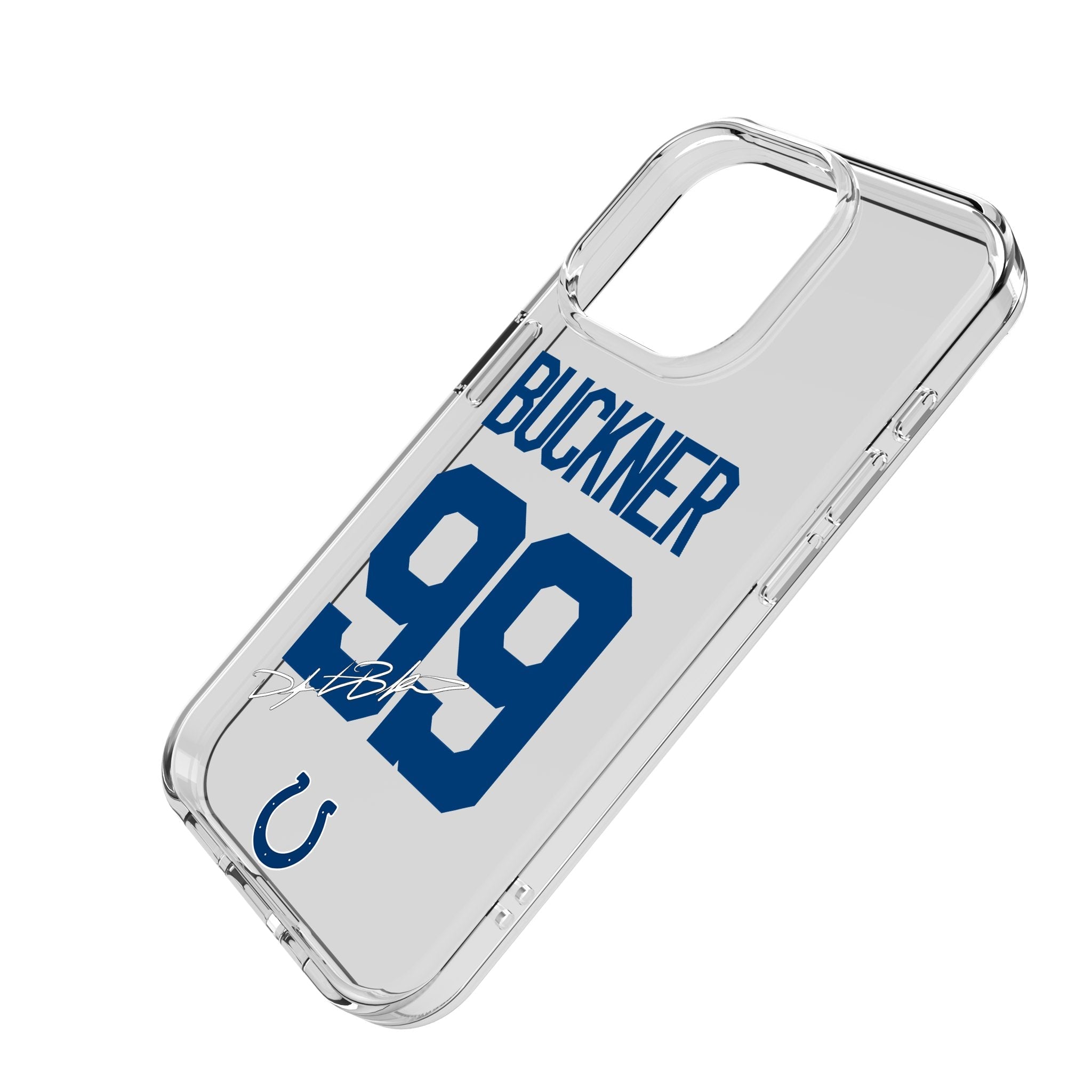 DeForest Buckner Indianapolis Colts 99 Game Tactic Clear Phone Case for Apple iPhone - Sports Gifts, Sports Memorabilia, Sports Collectibles, Fan Shop