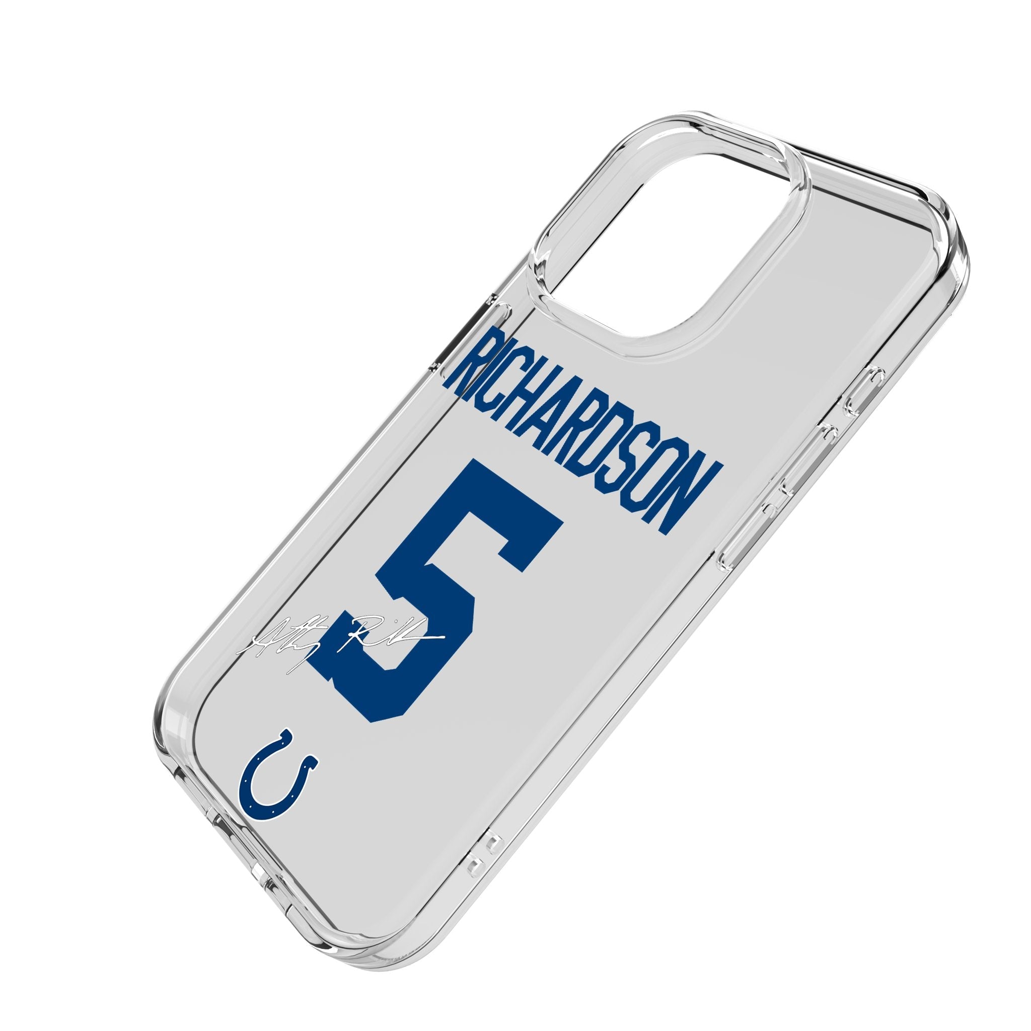 Anthony Richardson Indianapolis Colts 5 Game Tactic Clear Phone Case for Apple iPhone - Sports Gifts, Sports Memorabilia, Sports Collectibles, Fan Shop