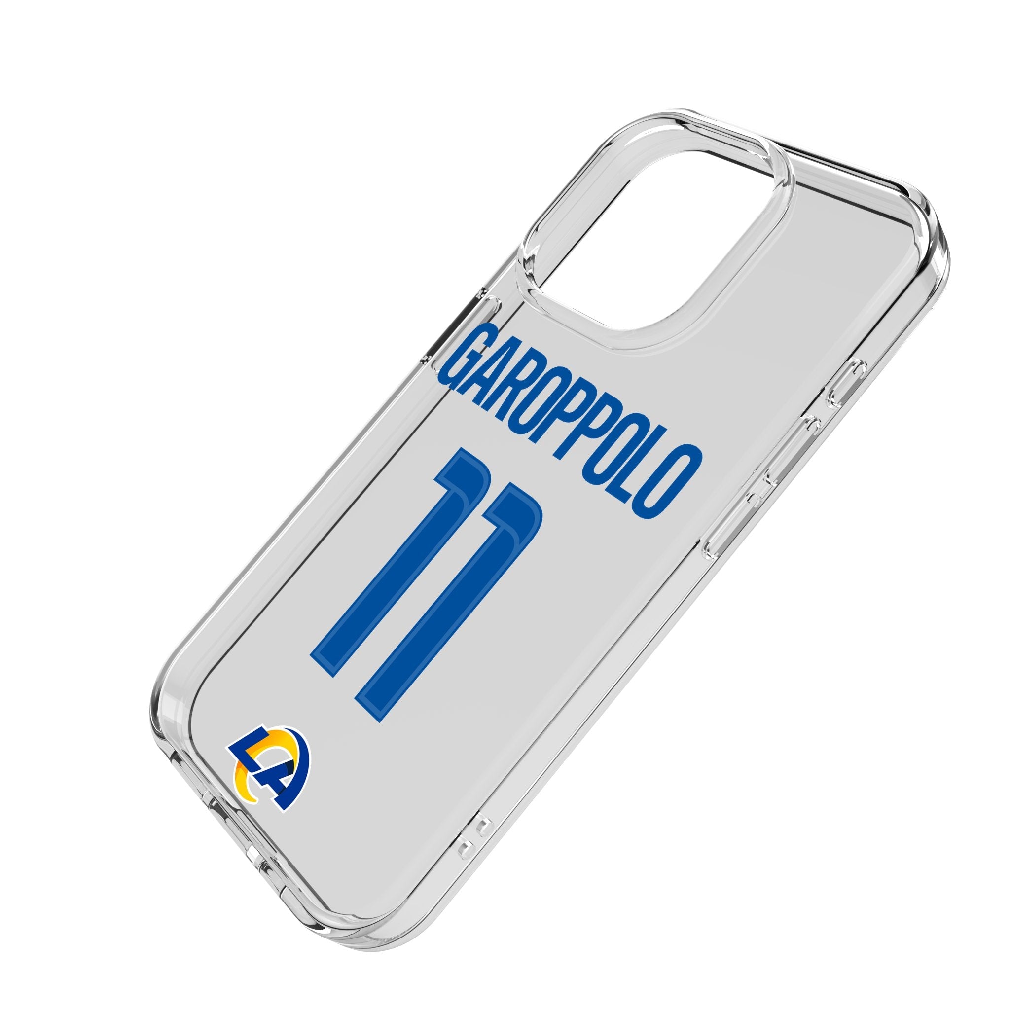 Jimmy Garoppolo Los Angeles Rams 11 Game Tactic Clear Phone Case for Apple iPhone - Sports Gifts, Sports Memorabilia, Sports Collectibles, Fan Shop