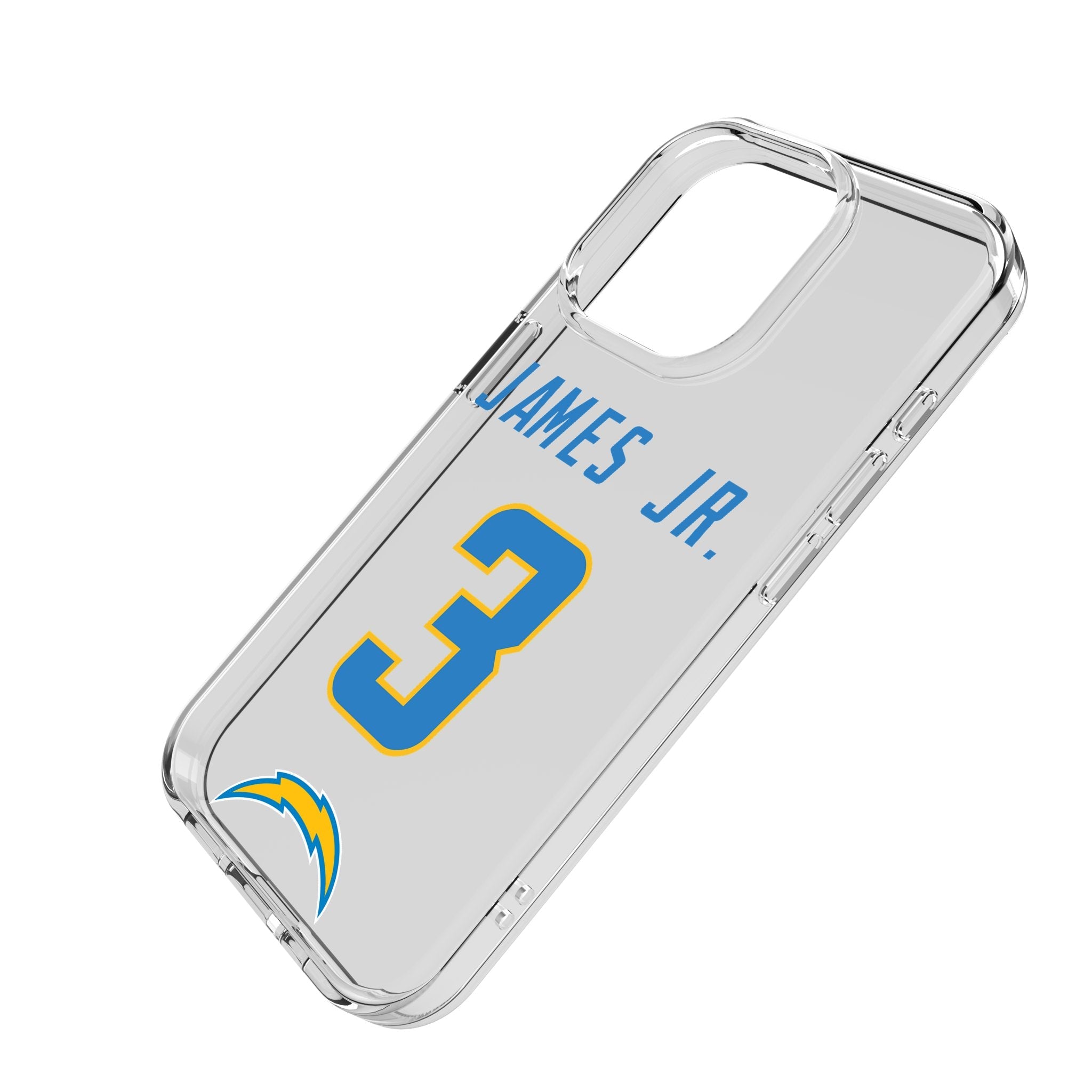 Derwin James Jr. Los Angeles Chargers 3 Game Tactic Clear Phone Case for Apple iPhone - Sports Gifts, Sports Memorabilia, Sports Collectibles, Fan Shop