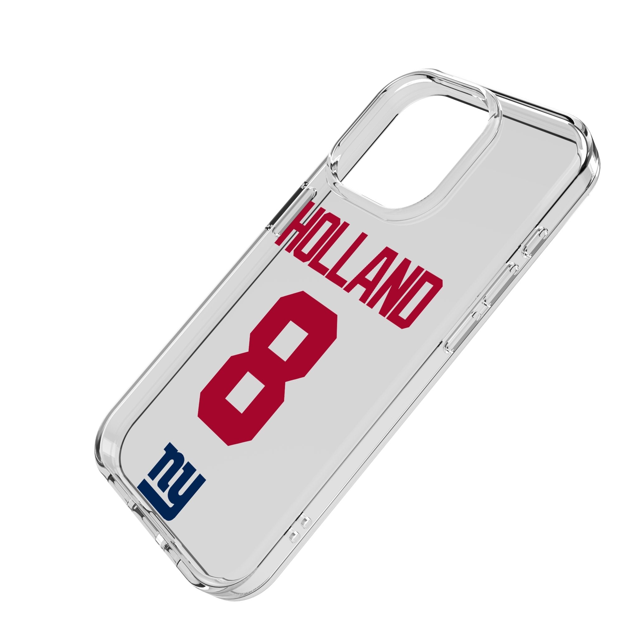 Jevon Holland New York Giants 8 Game Tactic Clear Phone Case for Apple iPhone - Sports Gifts, Sports Memorabilia, Sports Collectibles, Fan Shop