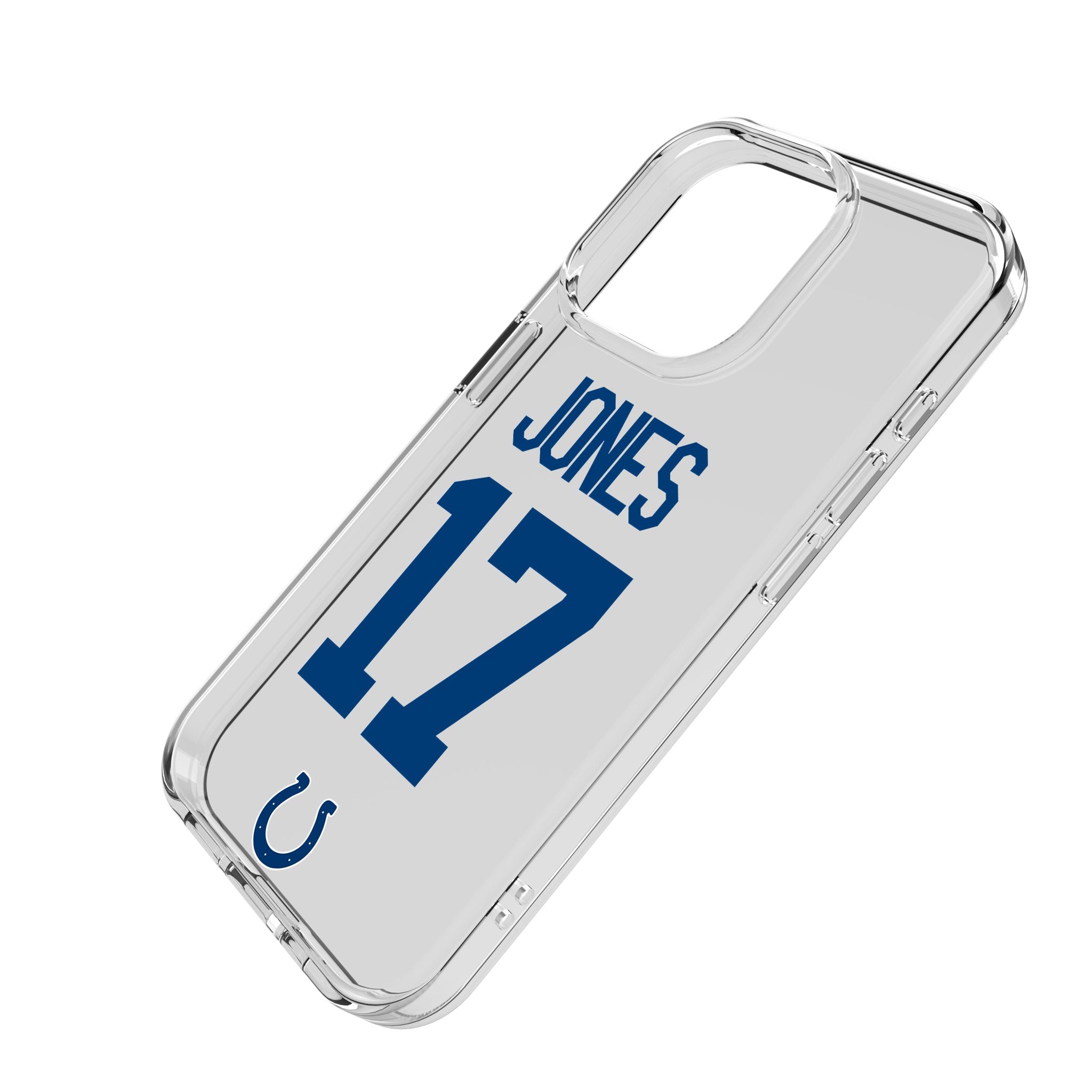 Daniel Jones Indianapolis Colts 17 Game Tactic Clear Phone Case for Apple iPhone - Sports Gifts, Sports Memorabilia, Sports Collectibles, Fan Shop