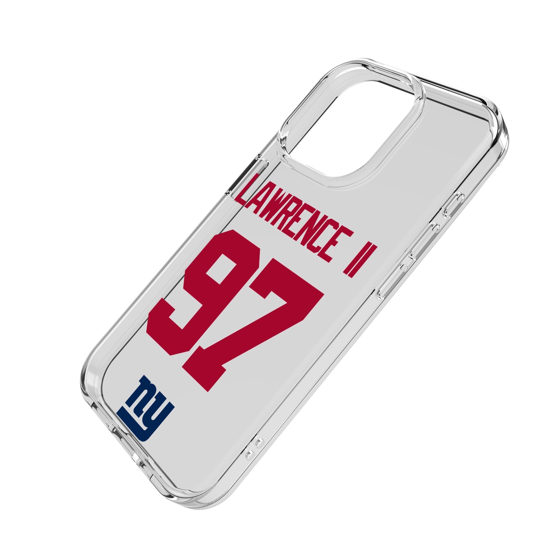 Dexter Lawrence II New York Giants 97 Game Tactic Clear Phone Case for Apple iPhone - Sports Gifts, Sports Memorabilia, Sports Collectibles, Fan Shop