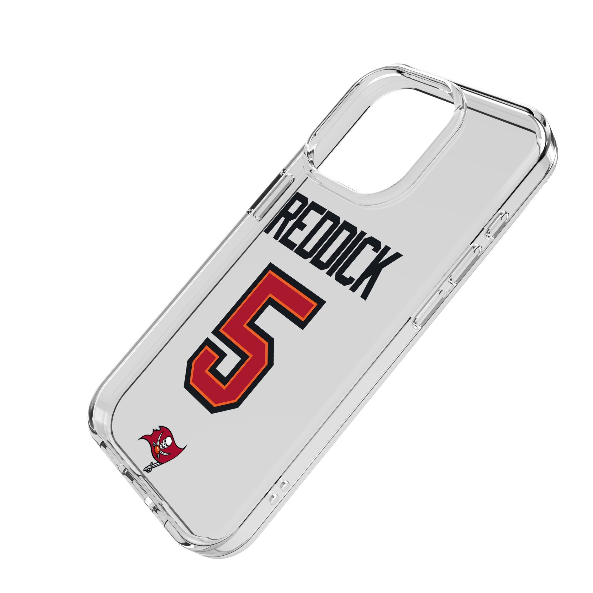 Haason Reddick Tampa Bay Buccaneers 5 Game Tactic Clear Phone Case for Apple iPhone - Sports Gifts, Sports Memorabilia, Sports Collectibles, Fan Shop
