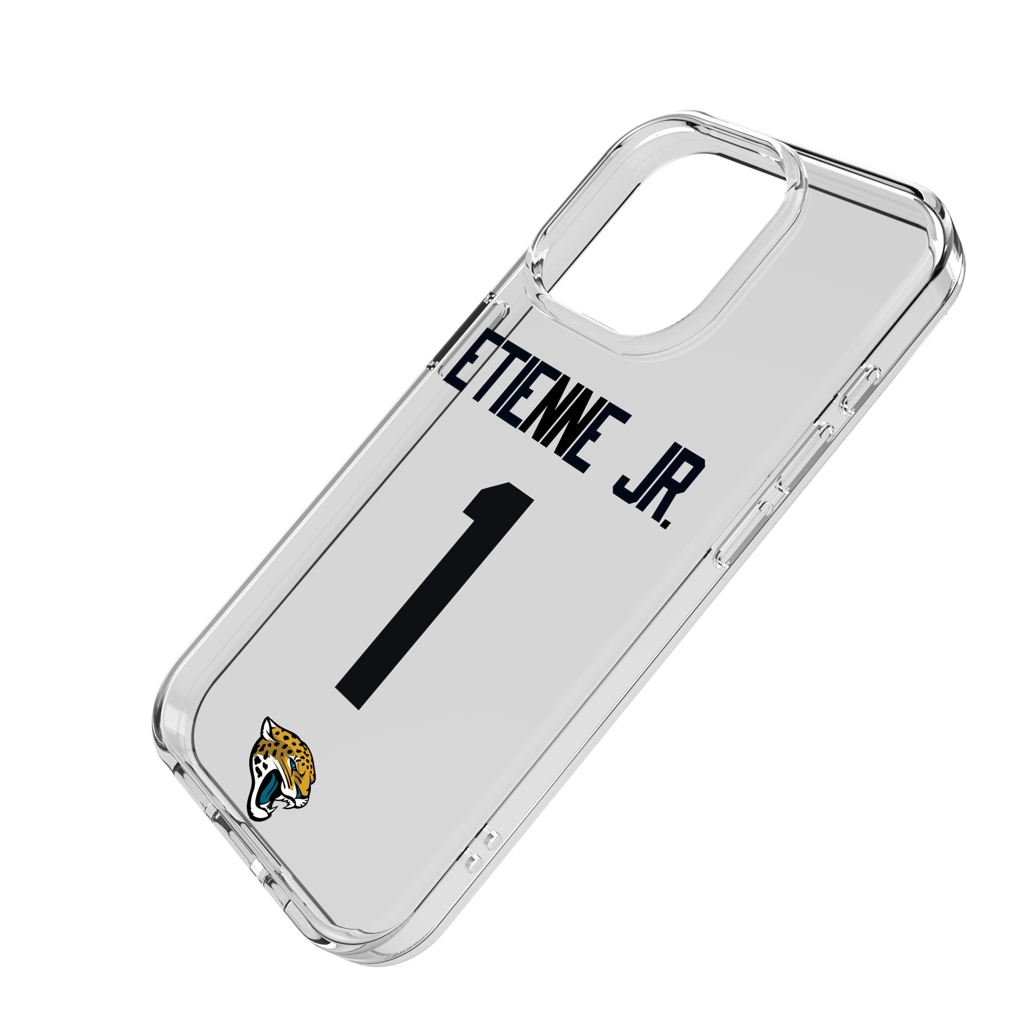 Travis Etienne Jr. Jacksonville Jaguars 1 Game Tactic Clear Phone Case for Apple iPhone - Sports Gifts, Sports Memorabilia, Sports Collectibles, Fan Shop