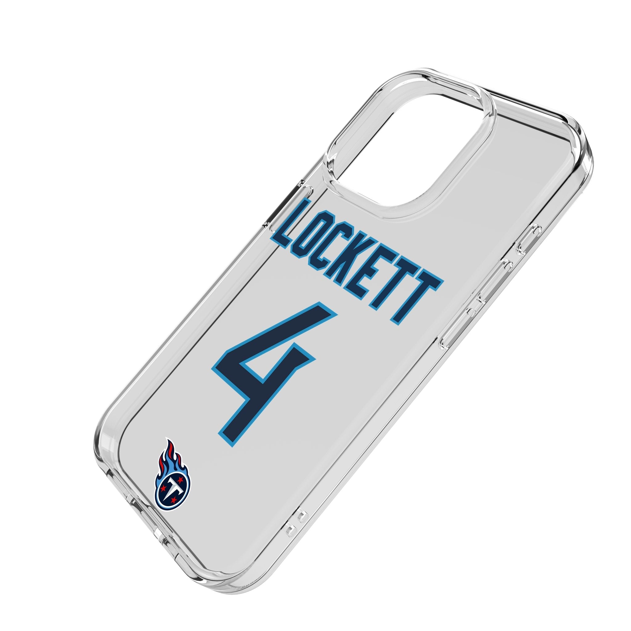 Tyler Lockett Tennessee Titans 4 Game Tactic Clear Phone Case for Apple iPhone - Sports Gifts, Sports Memorabilia, Sports Collectibles, Fan Shop