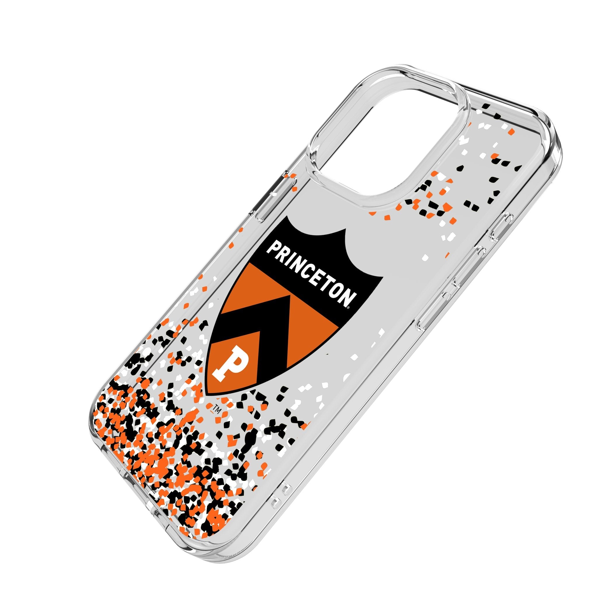 Princeton Tigers Confetti Clear Phone Case for Apple iPhone - Sports Gifts, Sports Memorabilia, Sports Collectibles, Fan Shop