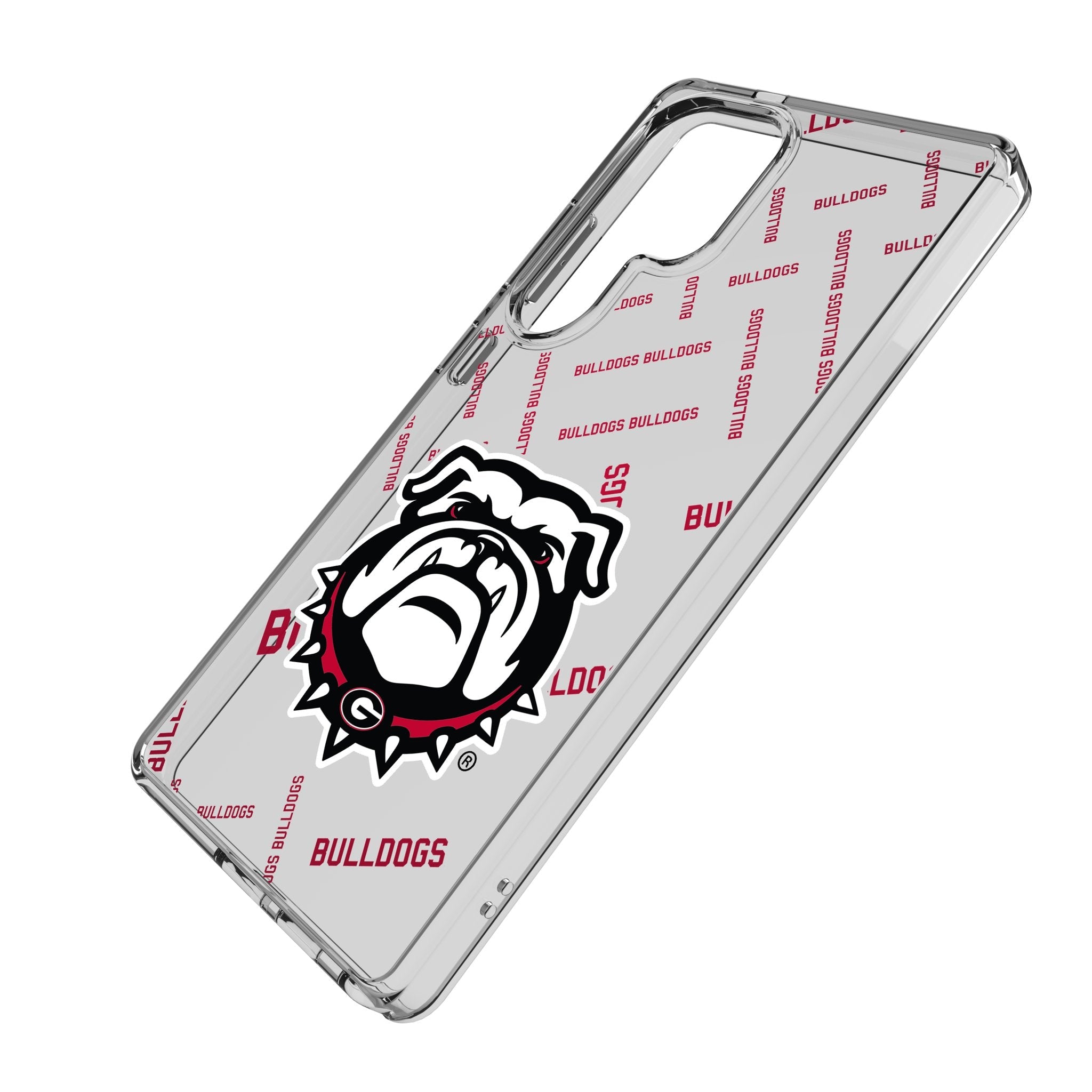 University of Georgia Bulldogs Uga Quadtile Clear Phone Case for Samsung Galaxy - Sports Gifts, Sports Memorabilia, Sports Collectibles, Fan Shop