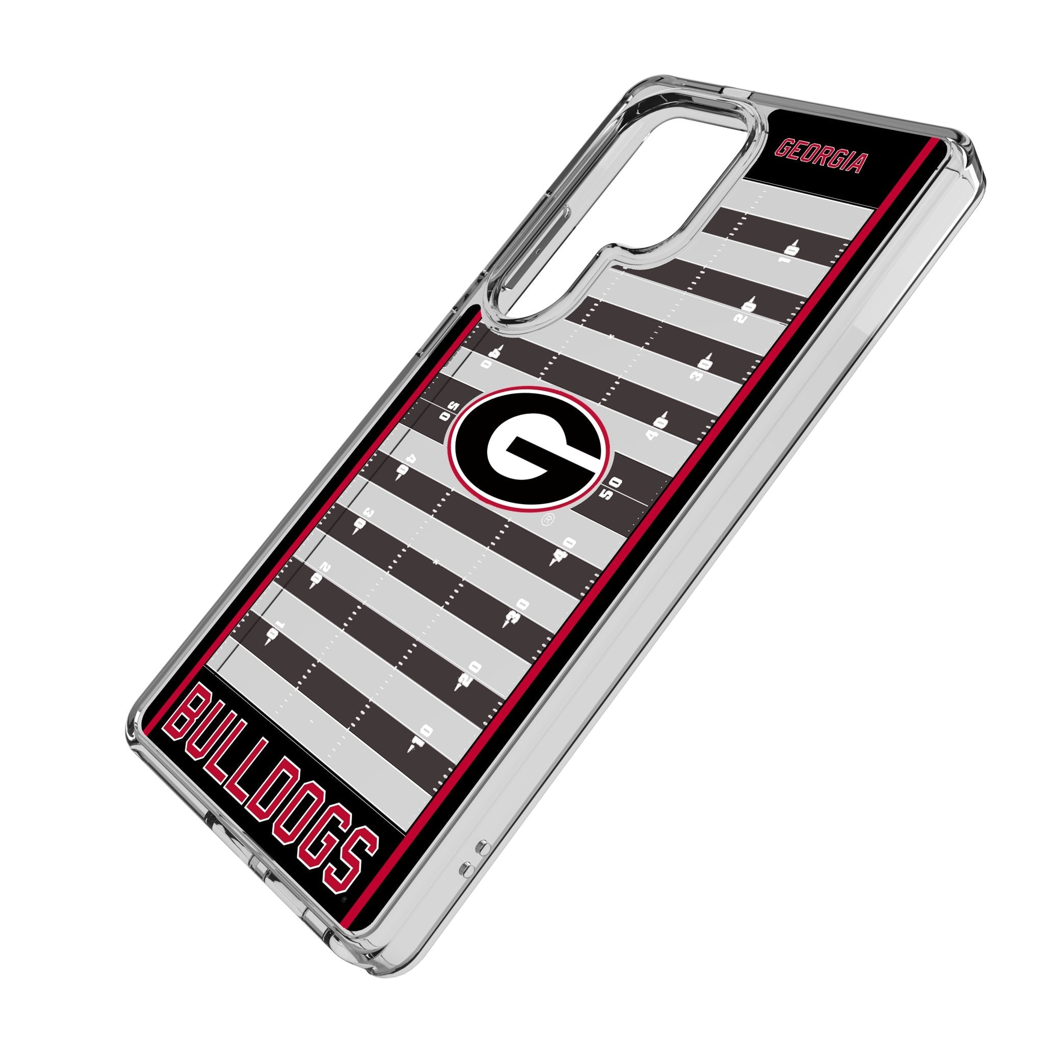 University of Georgia Bulldogs Field Clear Phone Case for Samsung Galaxy - Sports Gifts, Sports Memorabilia, Sports Collectibles, Fan Shop