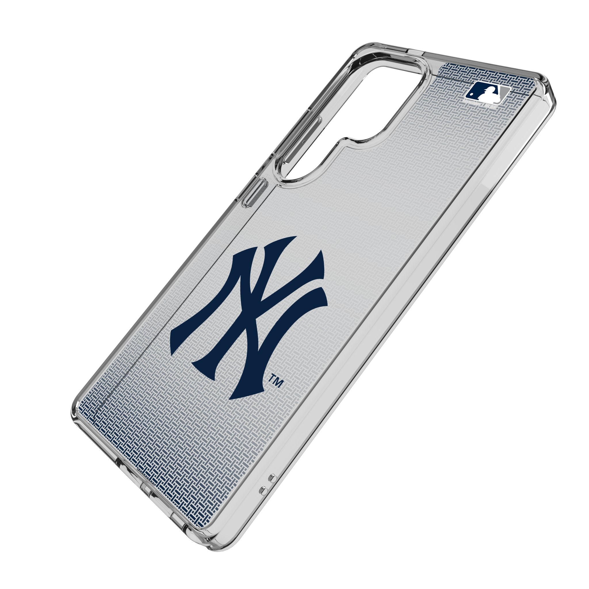 New York Yankees Linen Clear Phone Case for Samsung Galaxy - Sports Gifts, Sports Memorabilia, Sports Collectibles, Fan Shop