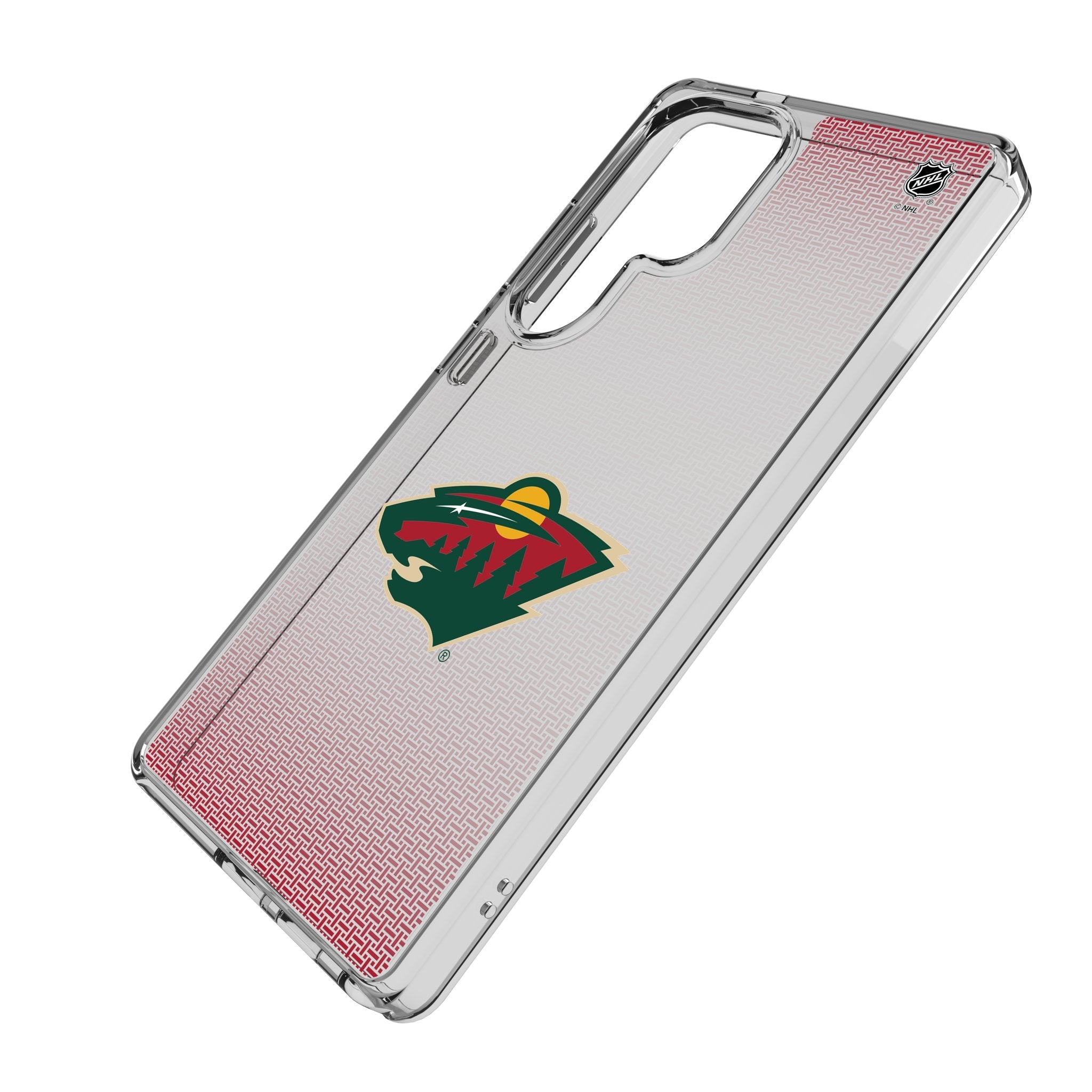 Minnesota Wild Linen Clear Phone Case for Samsung Galaxy - Sports Gifts, Sports Memorabilia, Sports Collectibles, Fan Shop