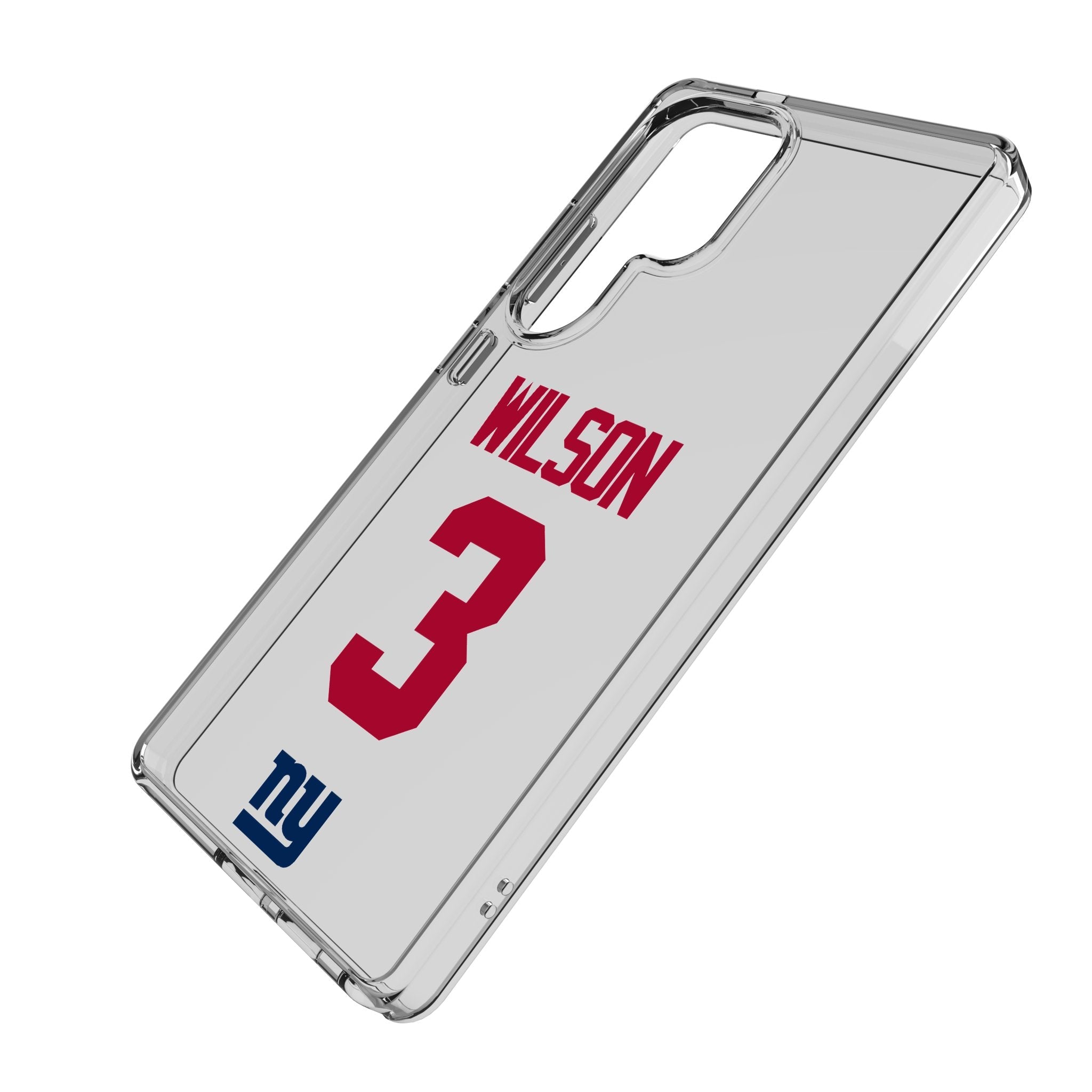 Russell Wilson New York Giants 3 Game Tactic Clear Phone Case for Samsung Galaxy - Sports Gifts, Sports Memorabilia, Sports Collectibles, Fan Shop