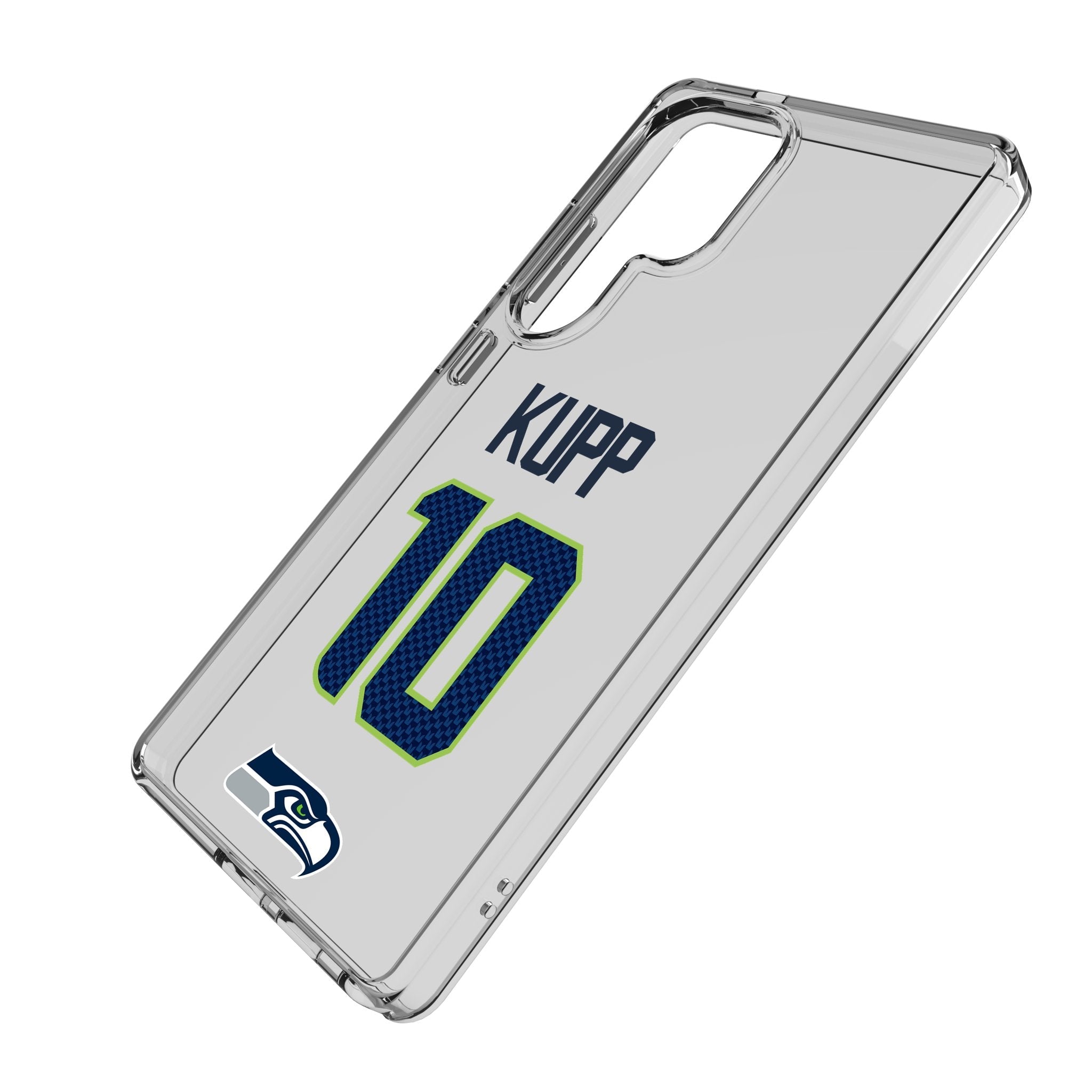 Cooper Kupp Seattle Seahawks 10 Game Tactic Clear Phone Case for Samsung Galaxy - Sports Gifts, Sports Memorabilia, Sports Collectibles, Fan Shop