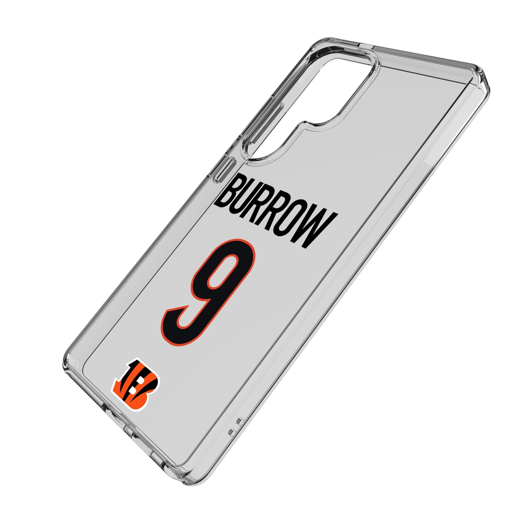 Joe Burrow Cincinnati Bengals 9 Game Tactic Clear Phone Case for Samsung Galaxy - Sports Gifts, Sports Memorabilia, Sports Collectibles, Fan Shop