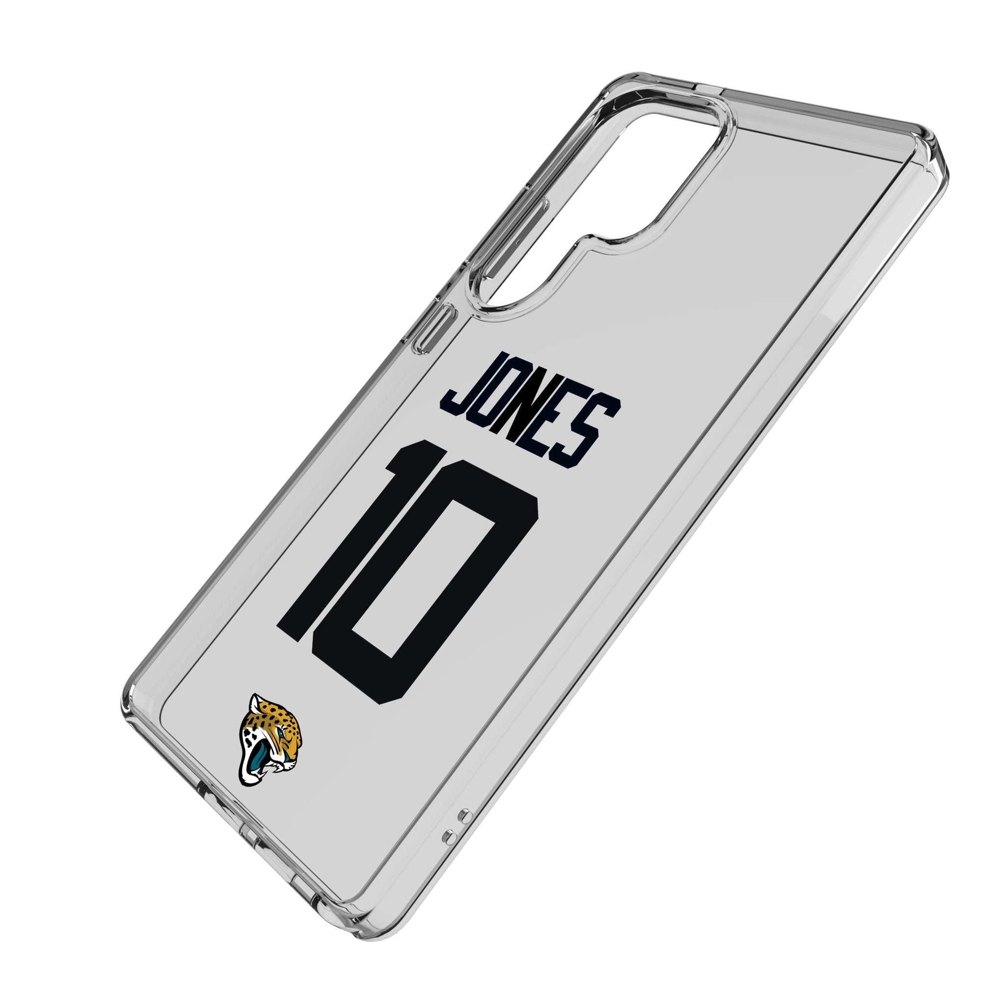 Mac Jones Jacksonville Jaguars 10 Game Tactic Clear Phone Case for Samsung Galaxy - Sports Gifts, Sports Memorabilia, Sports Collectibles, Fan Shop