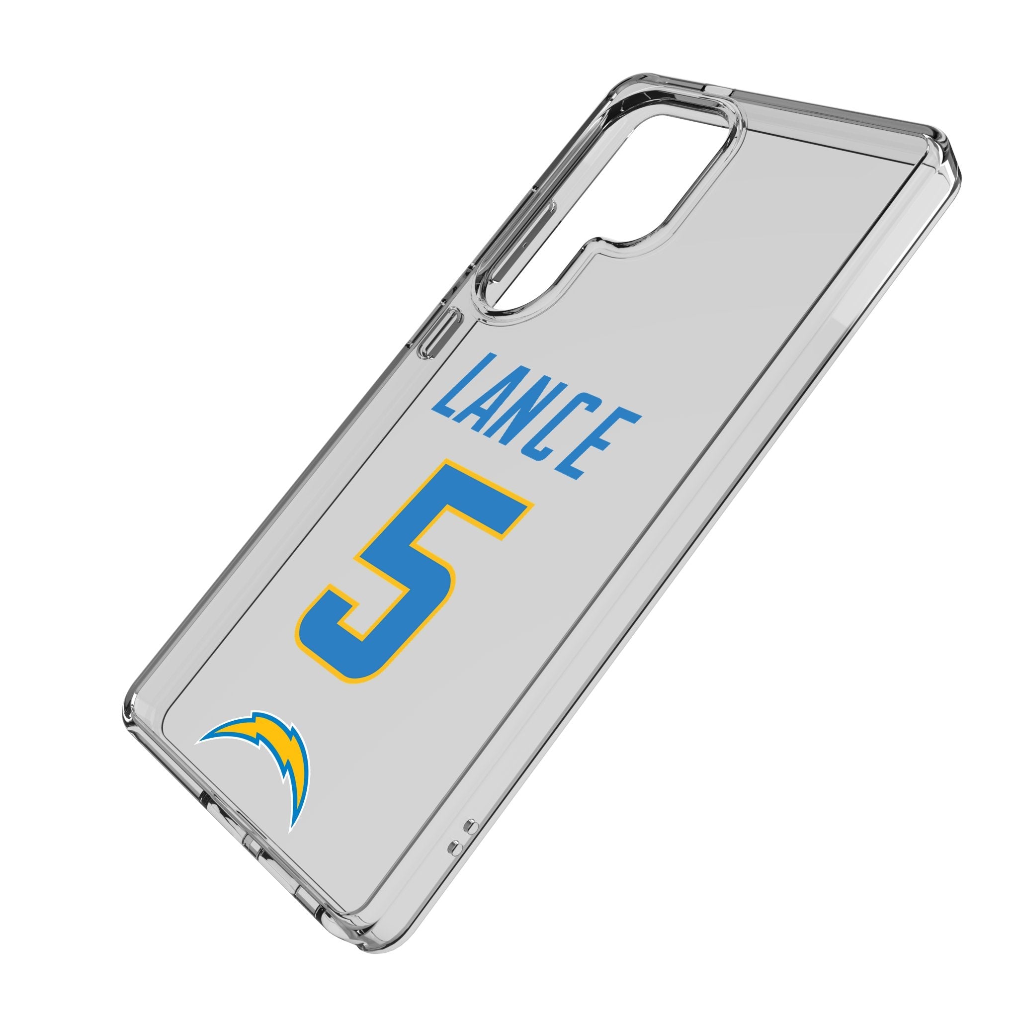 Trey Lance Los Angeles Chargers 5 Game Tactic Clear Phone Case for Samsung Galaxy - Sports Gifts, Sports Memorabilia, Sports Collectibles, Fan Shop
