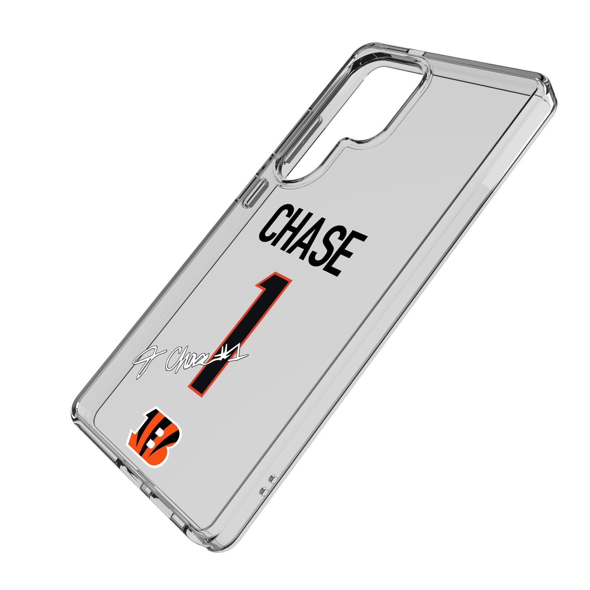 Ja'Marr Chase Cincinnati Bengals 1 Game Tactic Clear Phone Case for Samsung Galaxy - Sports Gifts, Sports Memorabilia, Sports Collectibles, Fan Shop