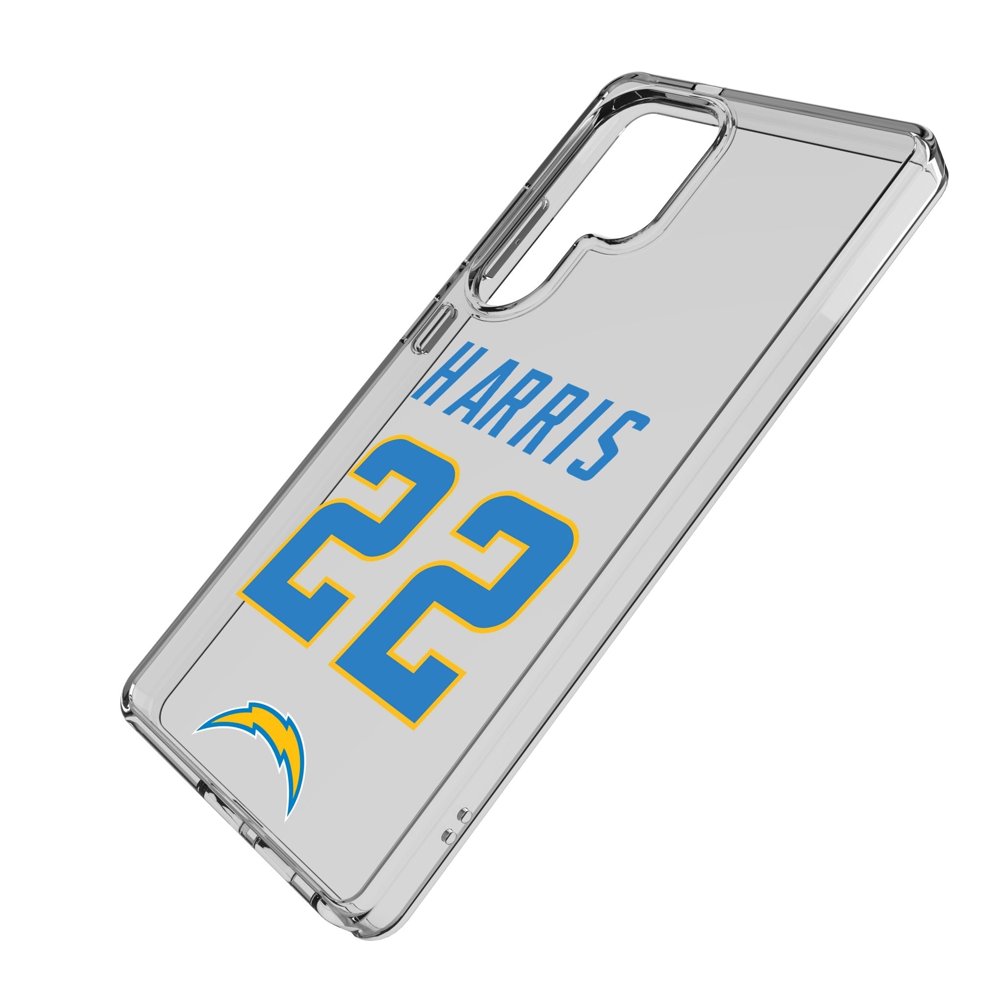 Najee Harris Los Angeles Chargers 22 Game Tactic Clear Phone Case for Samsung Galaxy - Sports Gifts, Sports Memorabilia, Sports Collectibles, Fan Shop