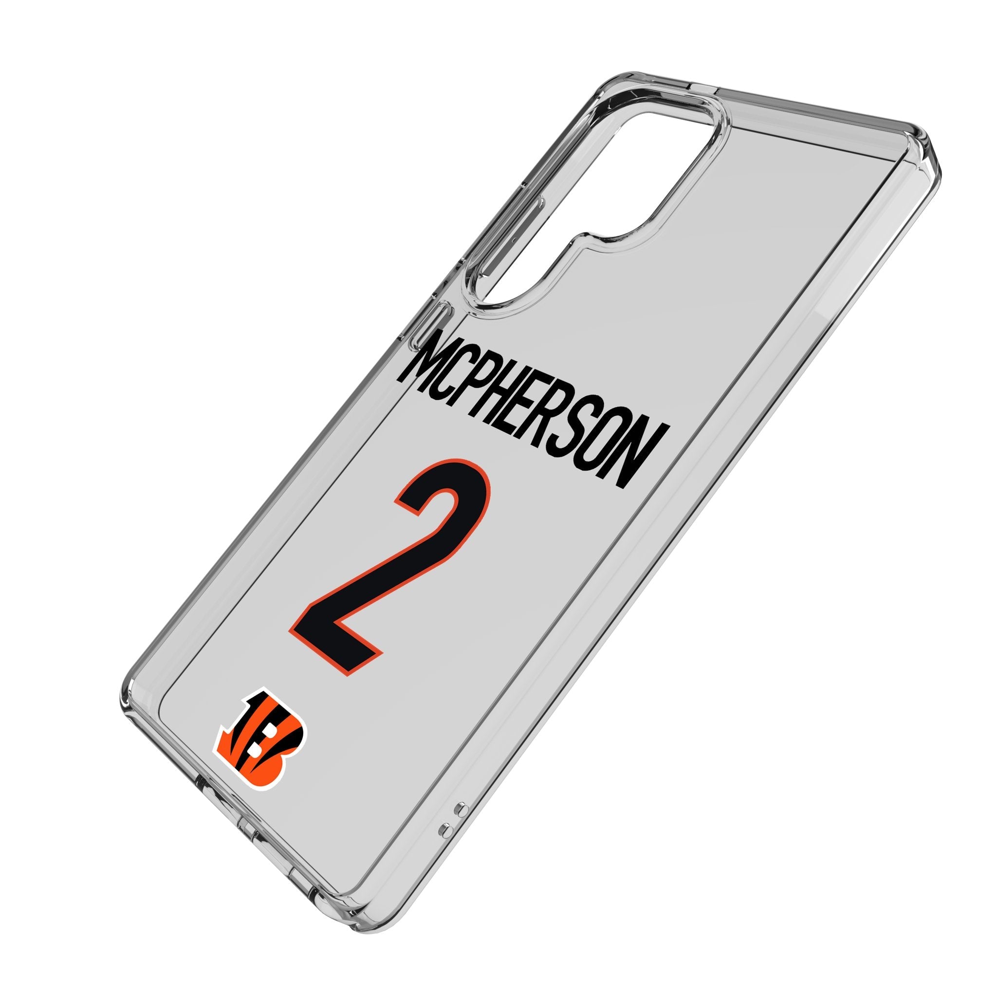 Evan McPherson Cincinnati Bengals 2 Game Tactic Clear Phone Case for Samsung Galaxy - Sports Gifts, Sports Memorabilia, Sports Collectibles, Fan Shop