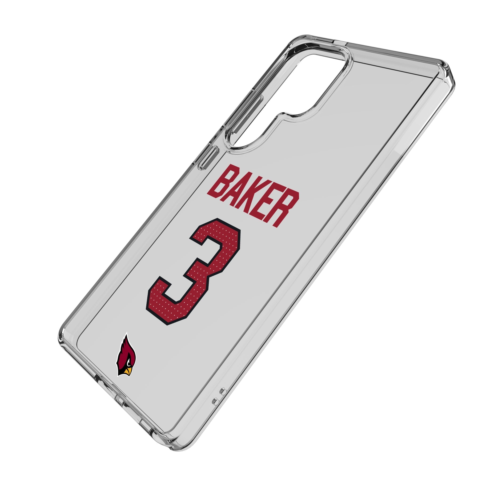 Budda Baker Arizona Cardinals 3 Game Tactic Clear Phone Case for Samsung Galaxy - Sports Gifts, Sports Memorabilia, Sports Collectibles, Fan Shop