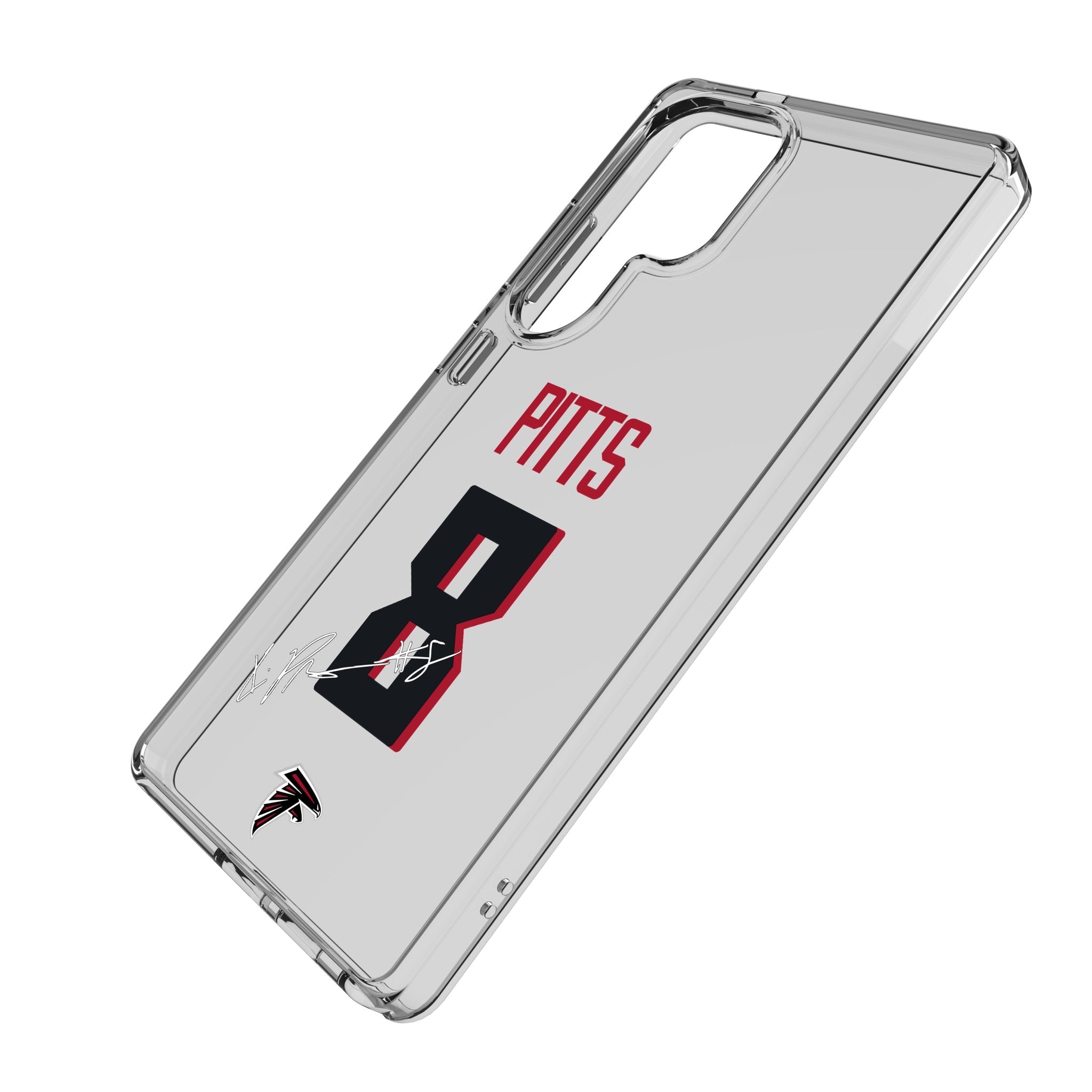 Kyle Pitts Atlanta Falcons 8 Game Tactic Clear Phone Case for Samsung Galaxy - Sports Gifts, Sports Memorabilia, Sports Collectibles, Fan Shop