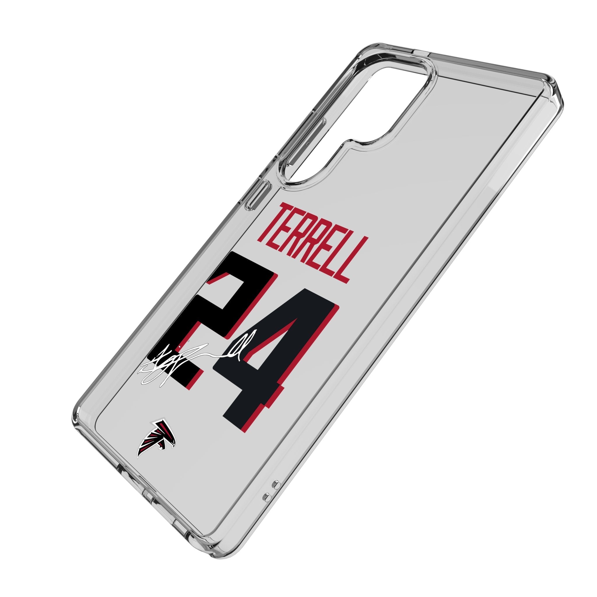 A.J. Terrell Atlanta Falcons 24 Game Tactic Clear Phone Case for Samsung Galaxy - Sports Gifts, Sports Memorabilia, Sports Collectibles, Fan Shop