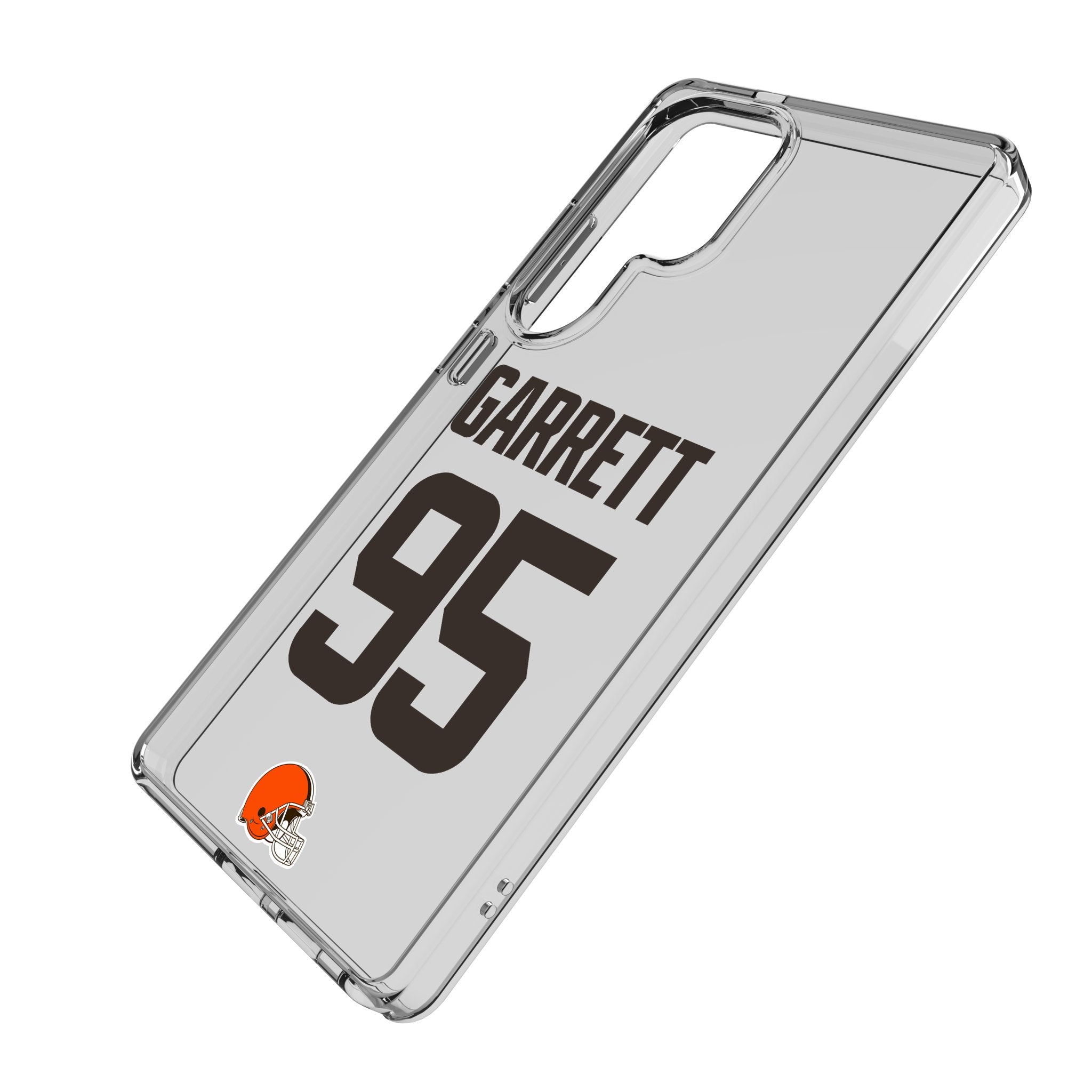 Myles Garrett Cleveland Browns 95 Game Tactic Clear Phone Case for Samsung Galaxy - Sports Gifts, Sports Memorabilia, Sports Collectibles, Fan Shop
