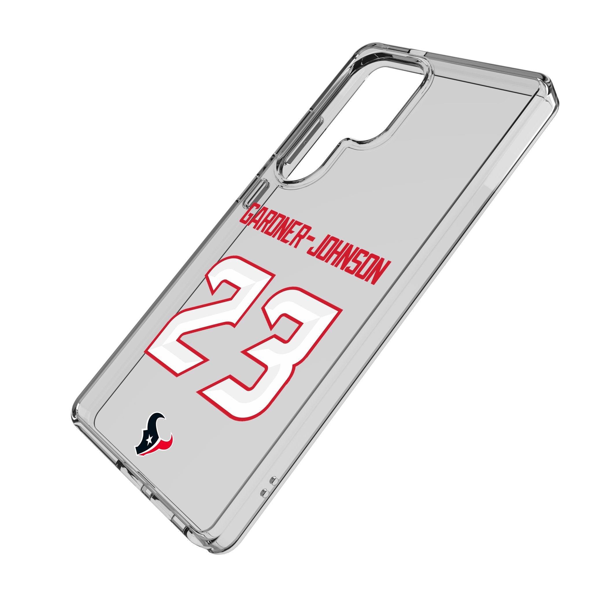 C.J. Gardner-Johnson Houston Texans 23 Game Tactic Clear Phone Case for Samsung Galaxy - Sports Gifts, Sports Memorabilia, Sports Collectibles, Fan Shop