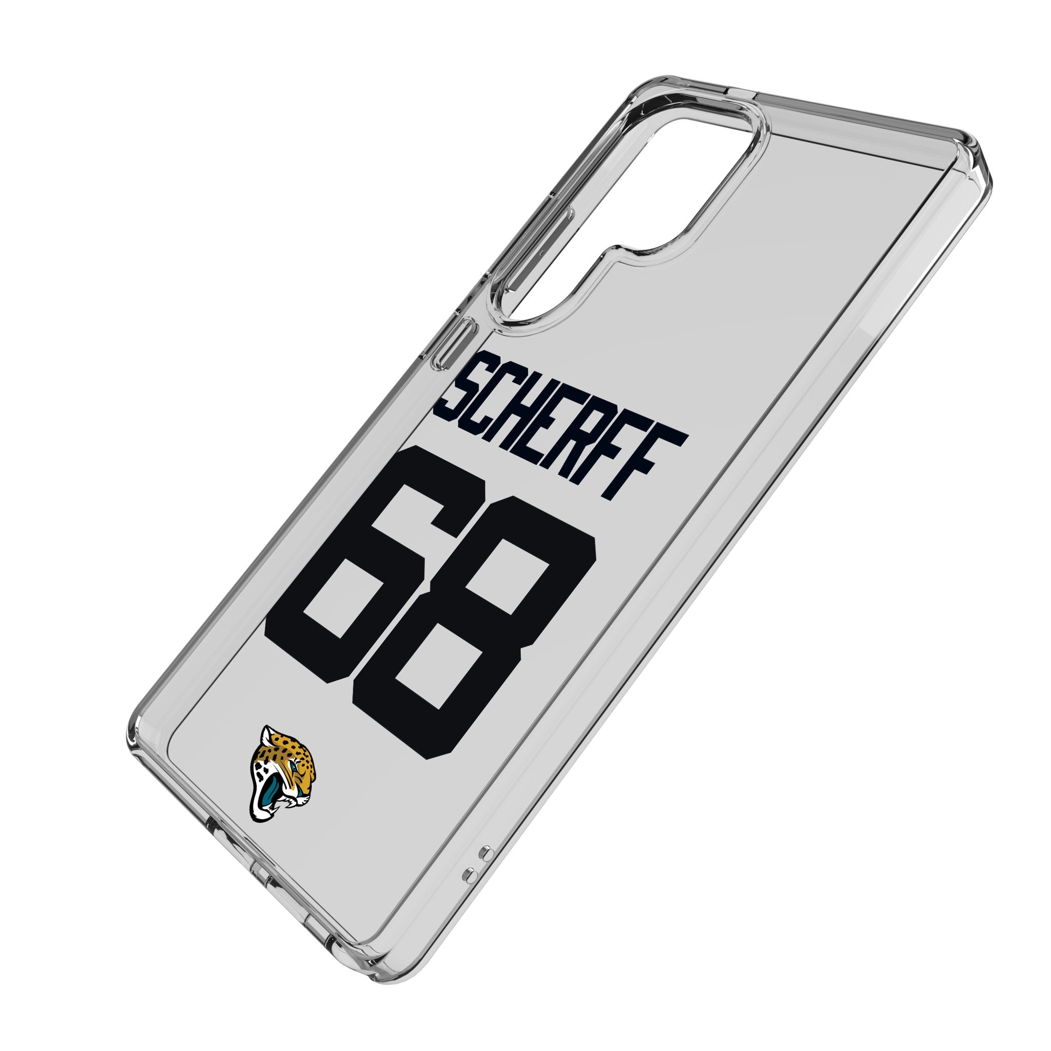 Brandon Scherff Jacksonville Jaguars 68 Game Tactic Clear Phone Case for Samsung Galaxy - Sports Gifts, Sports Memorabilia, Sports Collectibles, Fan Shop