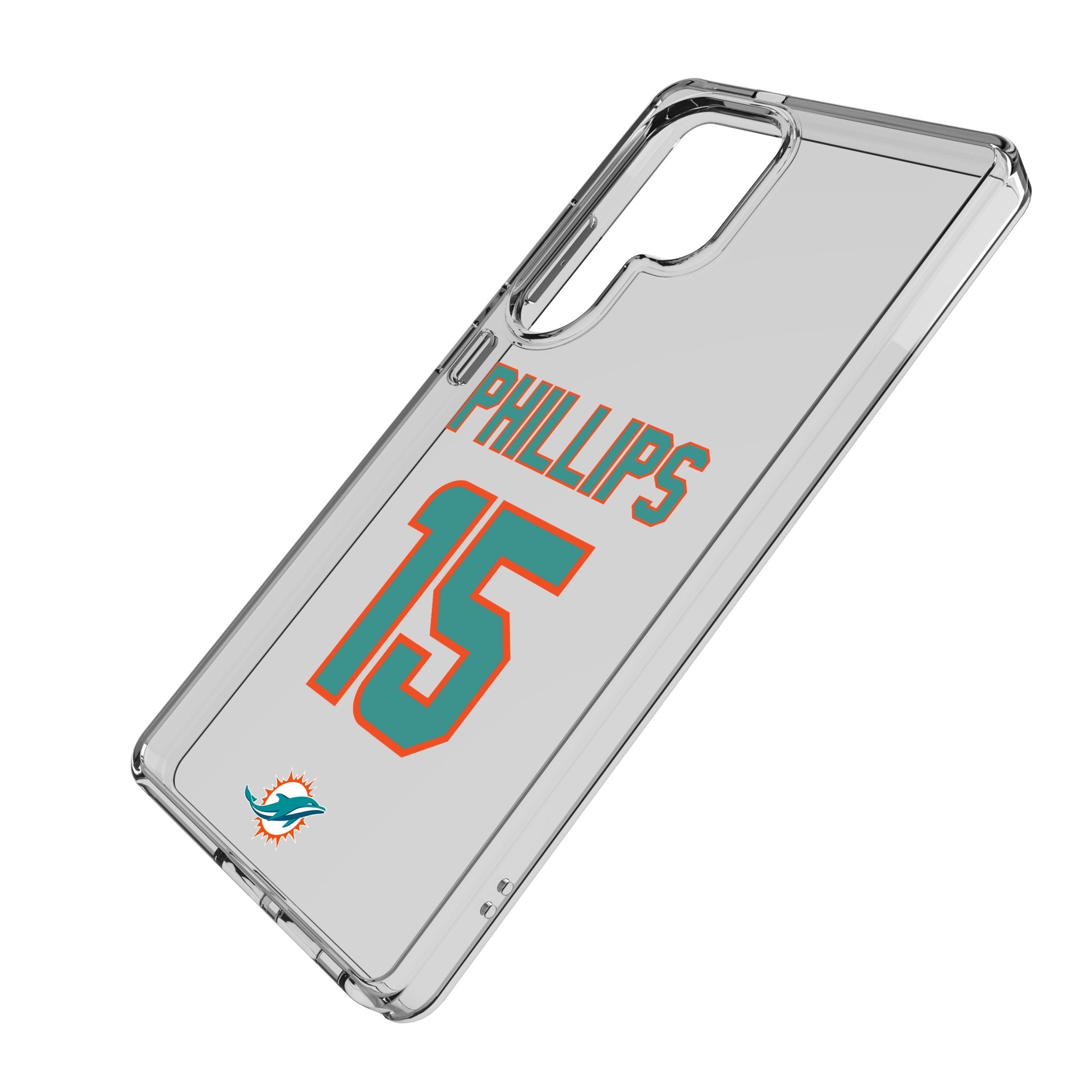 Jaelan Phillips Miami Dolphins 15 Game Tactic Clear Phone Case for Samsung Galaxy - Sports Gifts, Sports Memorabilia, Sports Collectibles, Fan Shop