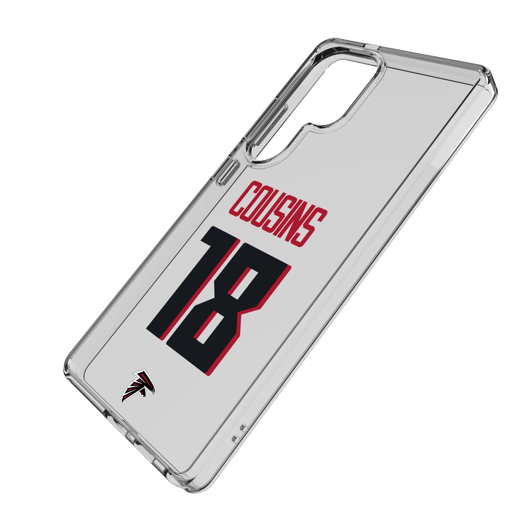 Kirk Cousins Atlanta Falcons 18 Game Tactic Clear Phone Case for Samsung Galaxy - Sports Gifts, Sports Memorabilia, Sports Collectibles, Fan Shop
