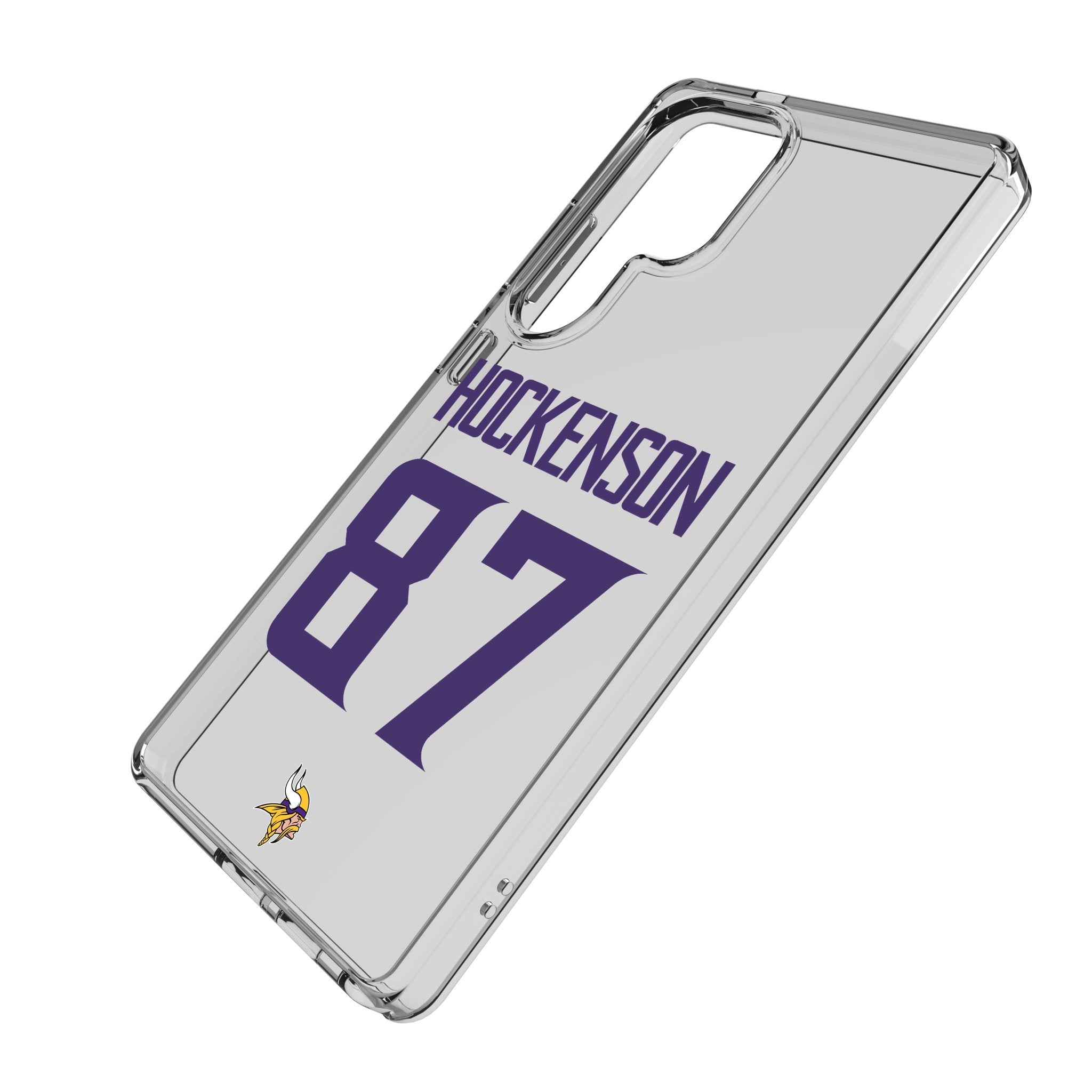 T.J. Hockenson Minnesota Vikings 87 Game Tactic Clear Phone Case for Samsung Galaxy - Sports Gifts, Sports Memorabilia, Sports Collectibles, Fan Shop