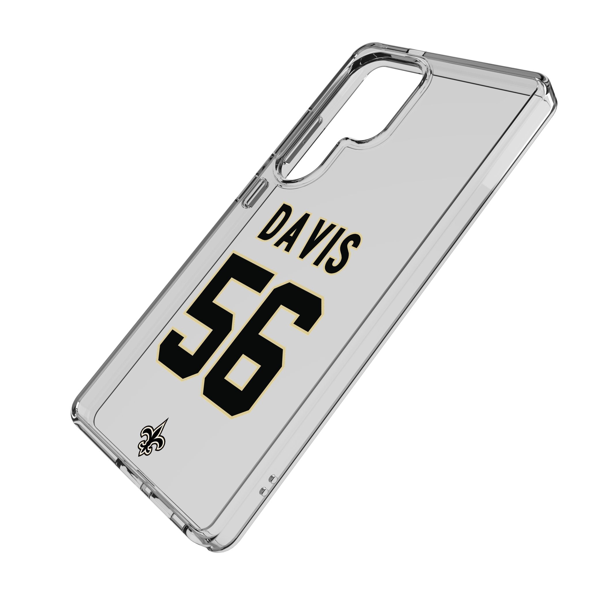 Demario Davis New Orleans Saints 56 Game Tactic Clear Phone Case for Samsung Galaxy - Sports Gifts, Sports Memorabilia, Sports Collectibles, Fan Shop