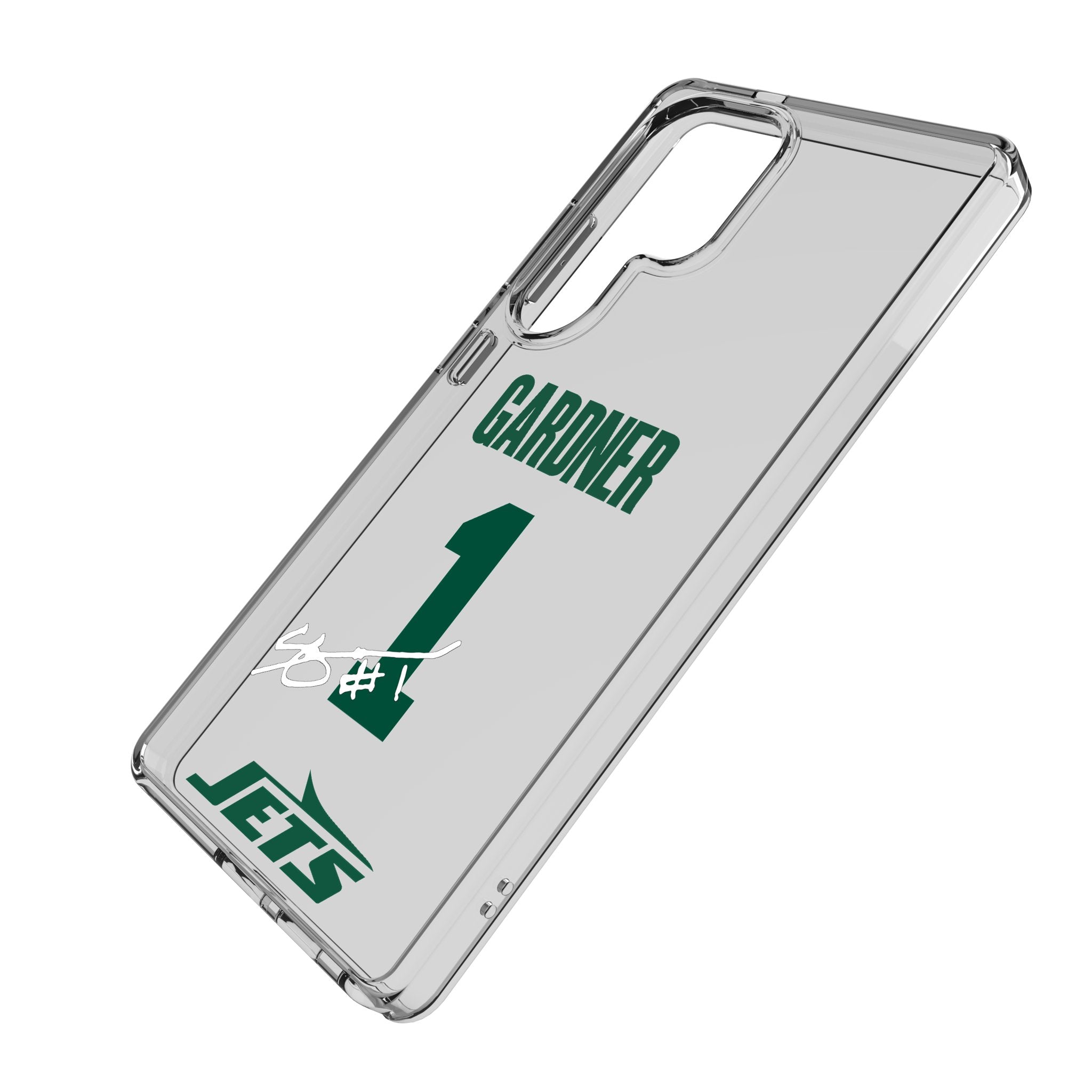 Sauce Gardner New York Jets 1 Game Tactic Clear Phone Case for Samsung Galaxy - Sports Gifts, Sports Memorabilia, Sports Collectibles, Fan Shop