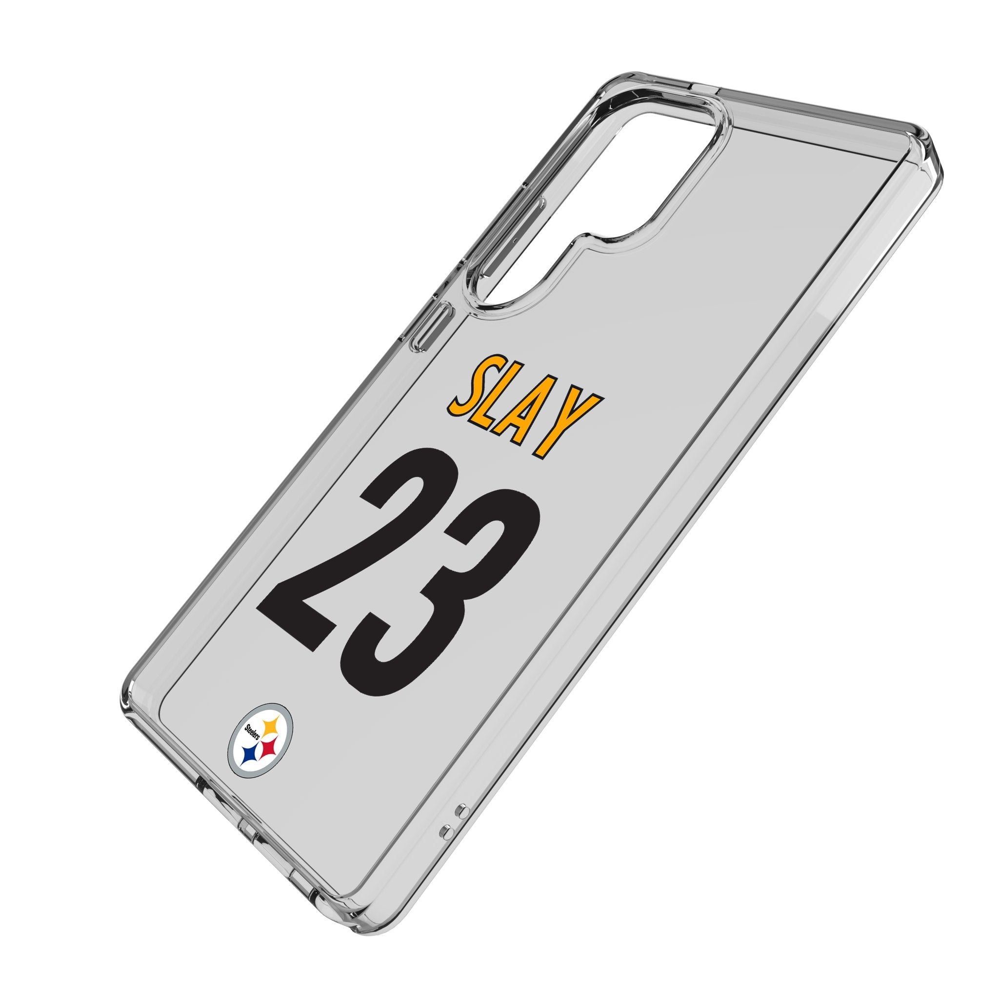 Darius Slay Pittsburgh Steelers 23 Game Tactic Clear Phone Case for Samsung Galaxy - Sports Gifts, Sports Memorabilia, Sports Collectibles, Fan Shop
