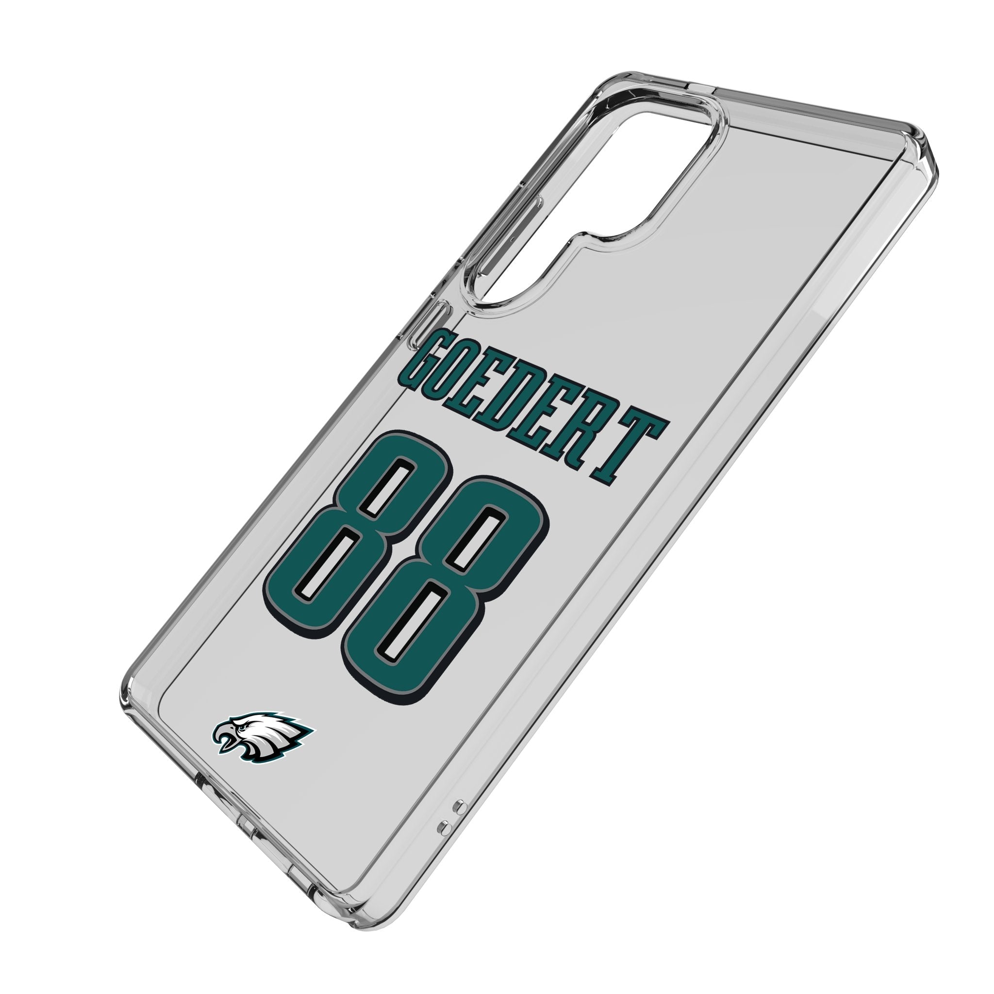Dallas Goedert Philadelphia Eagles 88 Game Tactic Clear Phone Case for Samsung Galaxy - Sports Gifts, Sports Memorabilia, Sports Collectibles, Fan Shop