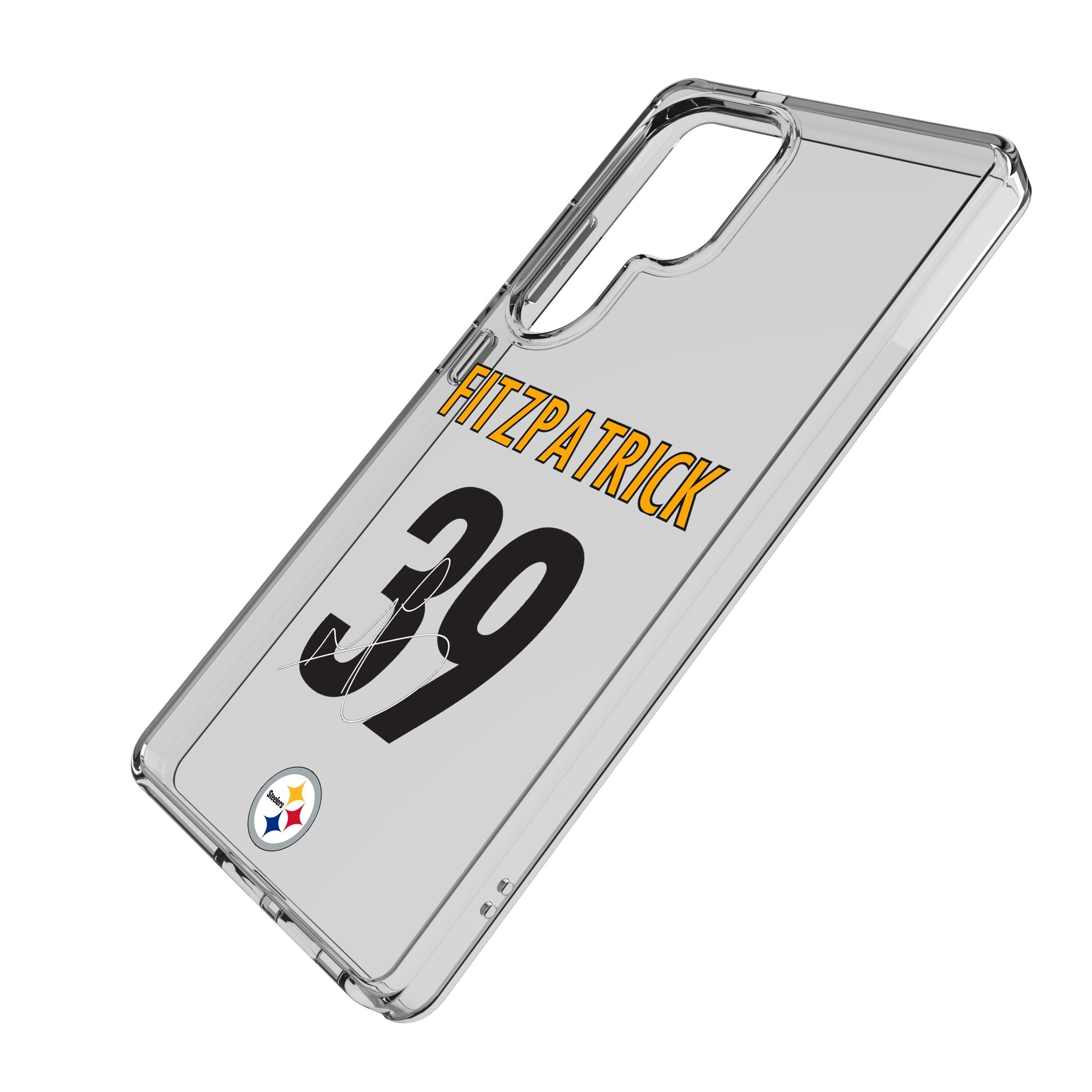 Minkah Fitzpatrick Pittsburgh Steelers 39 Game Tactic Clear Phone Case for Samsung Galaxy - Sports Gifts, Sports Memorabilia, Sports Collectibles, Fan Shop