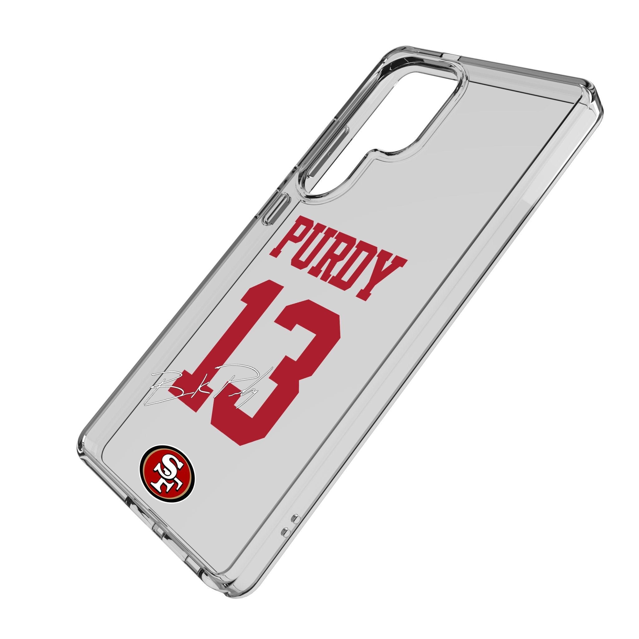 Brock Purdy San Francisco 49ers 13 Game Tactic Clear Phone Case for Samsung Galaxy - Sports Gifts, Sports Memorabilia, Sports Collectibles, Fan Shop
