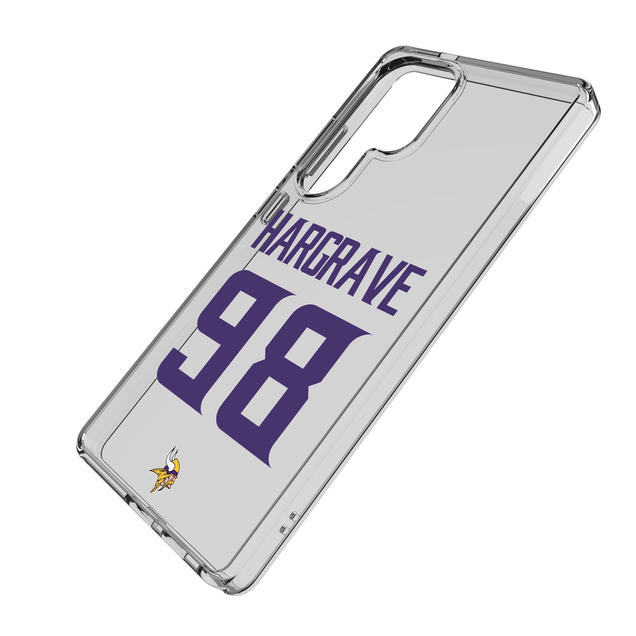 Javon Hargrave Minnesota Vikings 98 Game Tactic Clear Phone Case for Samsung Galaxy - Sports Gifts, Sports Memorabilia, Sports Collectibles, Fan Shop