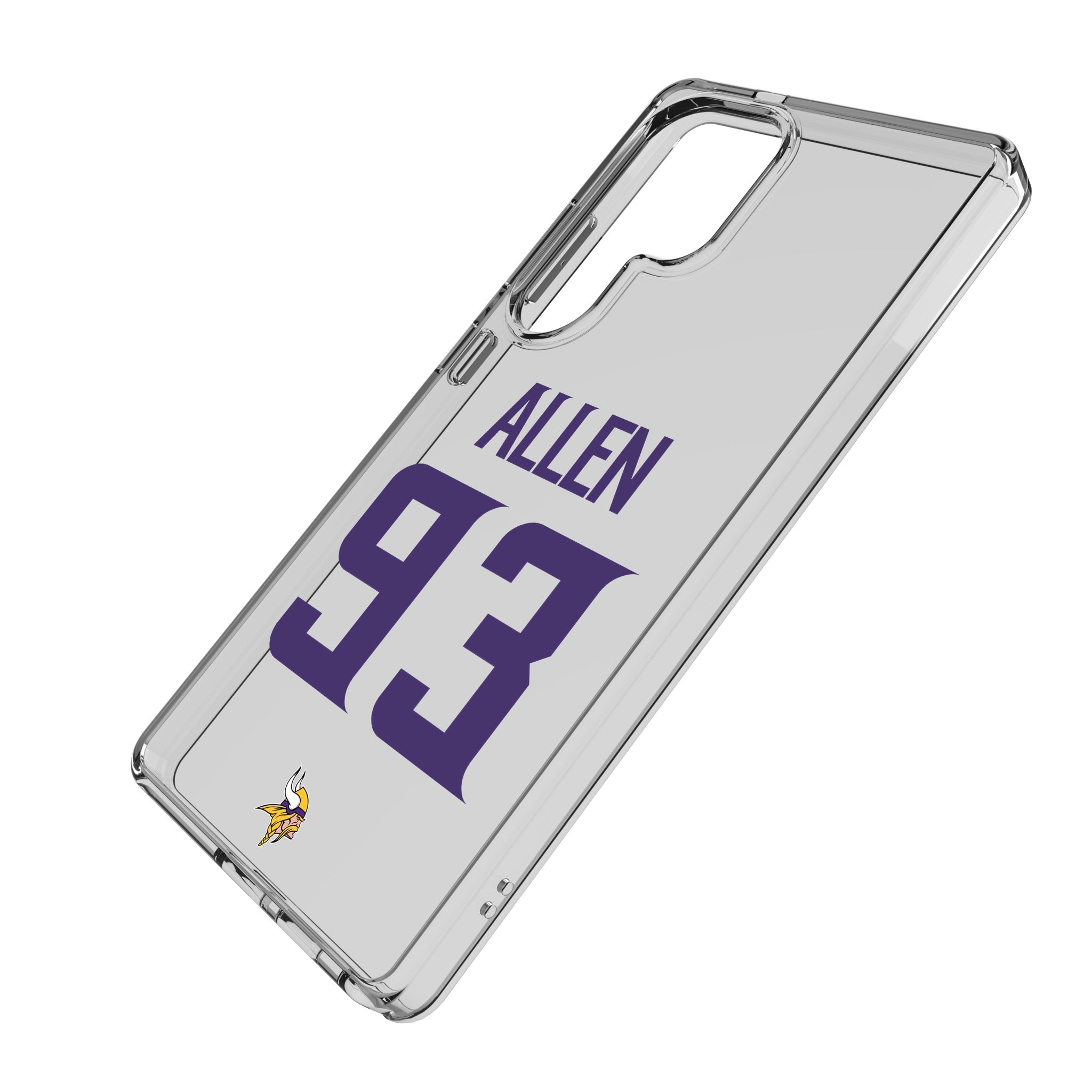 Jonathan Allen Minnesota Vikings 93 Game Tactic Clear Phone Case for Samsung Galaxy - Sports Gifts, Sports Memorabilia, Sports Collectibles, Fan Shop
