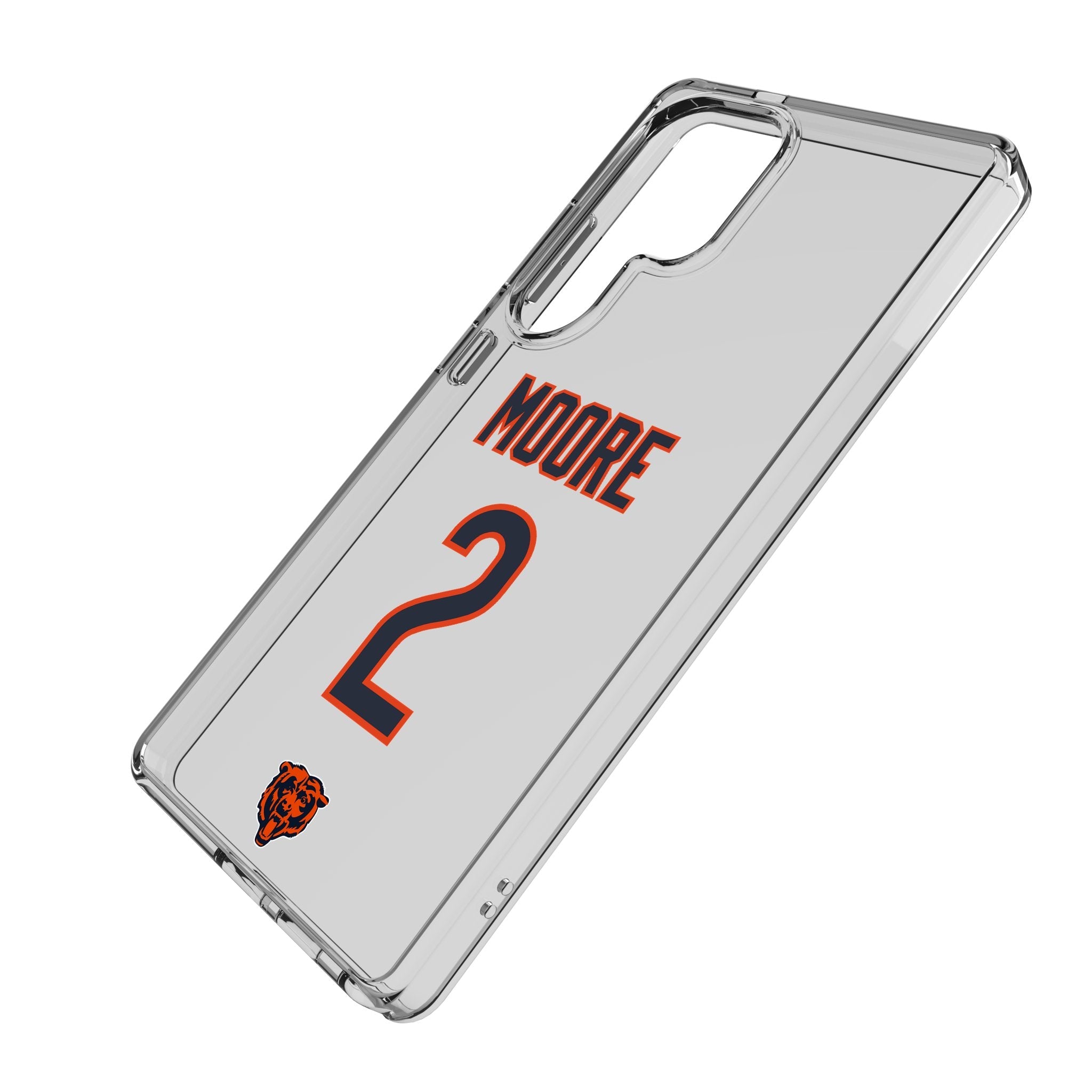DJ Moore Chicago Bears 2 Game Tactic Clear Phone Case for Samsung Galaxy - Sports Gifts, Sports Memorabilia, Sports Collectibles, Fan Shop